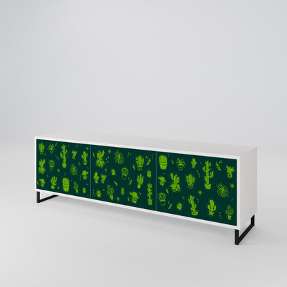 DESERT GREEN Móvel de TV de 3 Portas