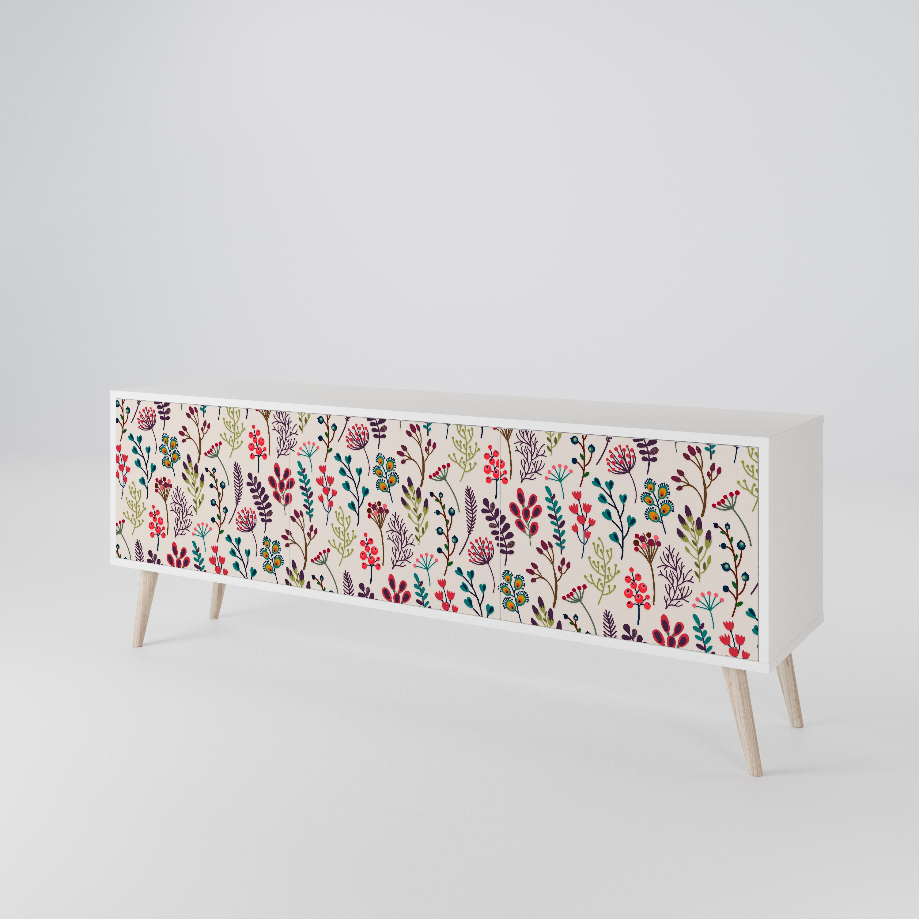 AUTUMN SUNDRIES Třídveřový TV stolek