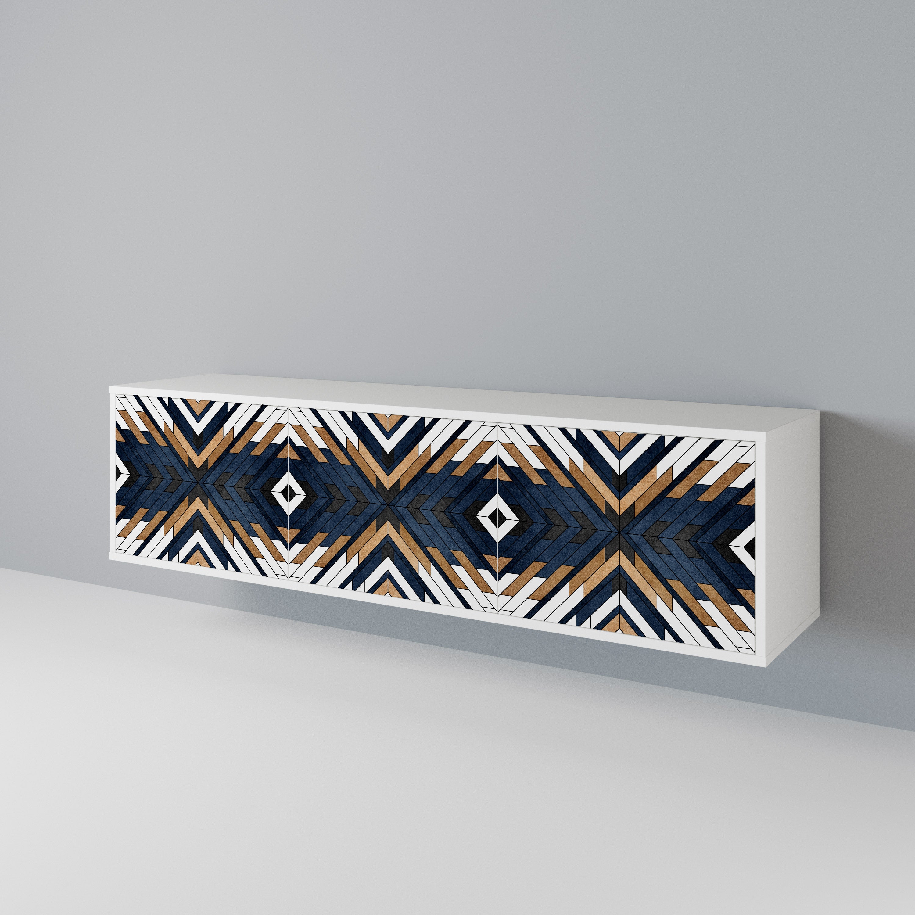 ARTFUL GEOMETRY 3-türiges TV-Lowboard