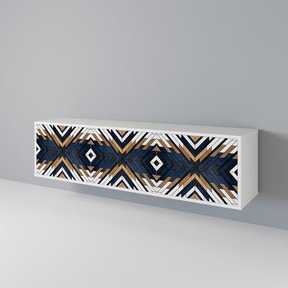 ARTFUL GEOMETRY Mueble de TV de 3 Puertas