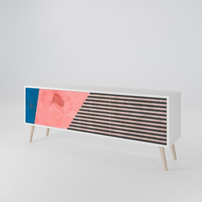GLAMOROUS STRIPE Έπιπλο τηλεόρασης 3-θυρών