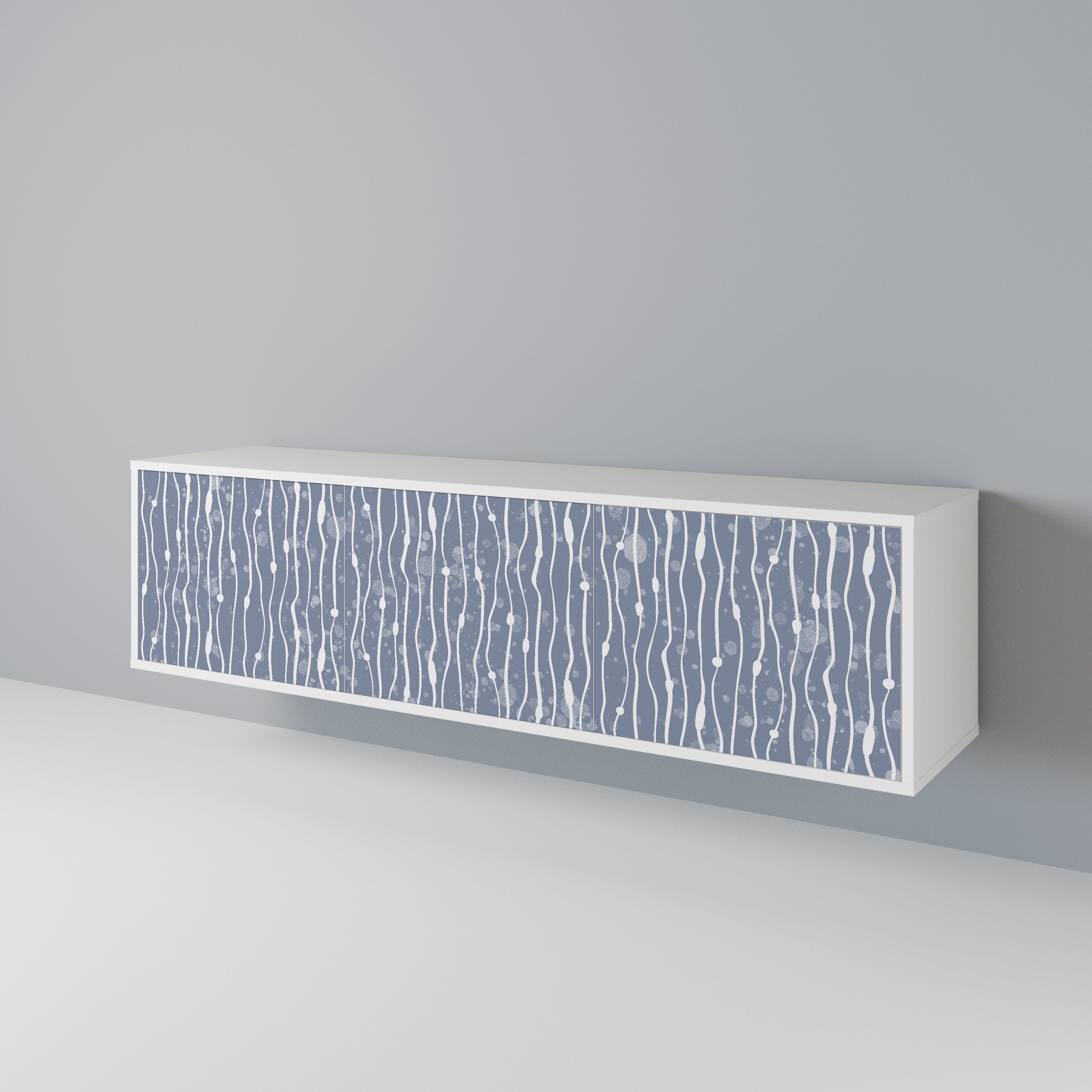 GRAPHITE RAIN 3-türiges TV-Lowboard