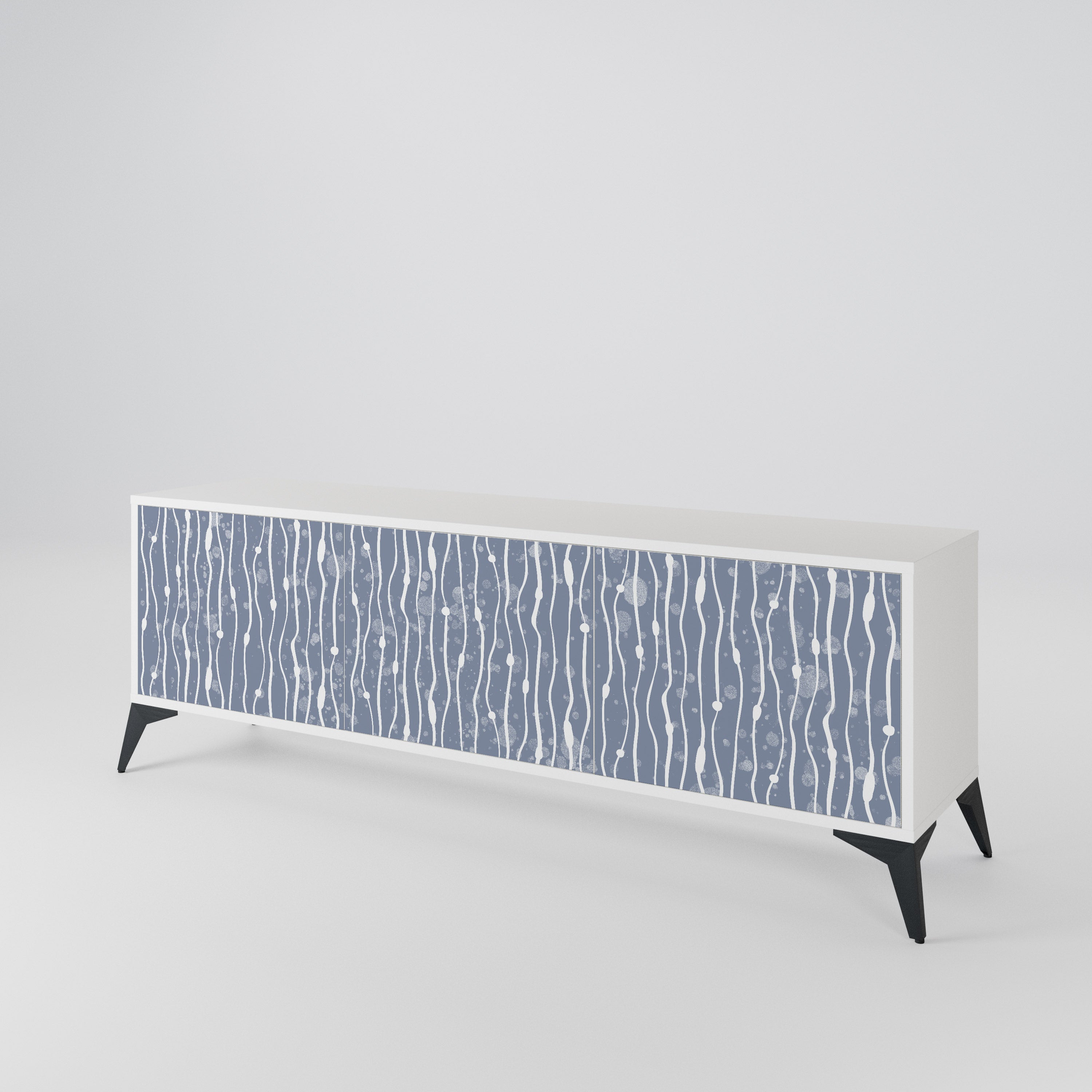 GRAPHITE RAIN 3-türiges TV-Lowboard