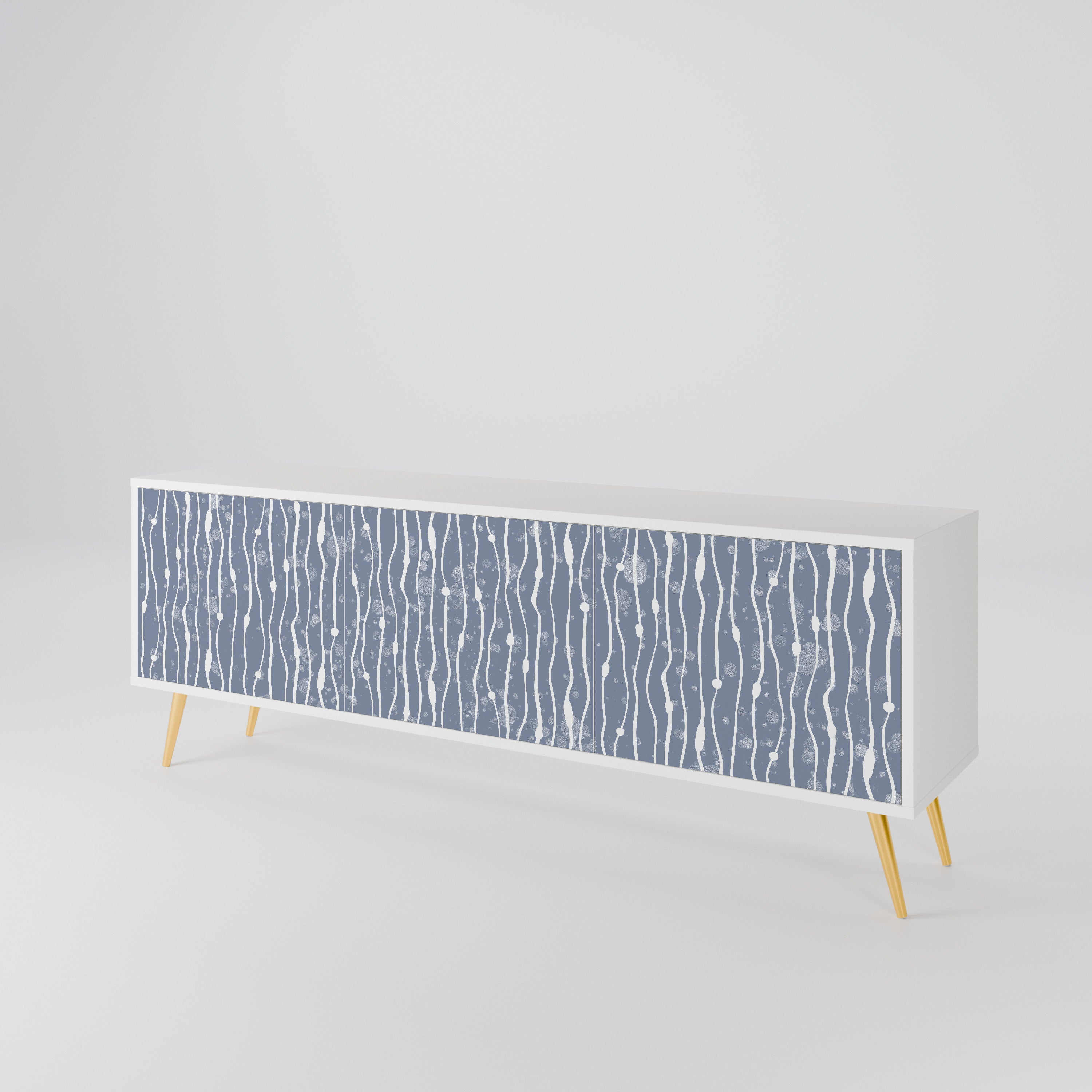 GRAPHITE RAIN 3-türiges TV-Lowboard