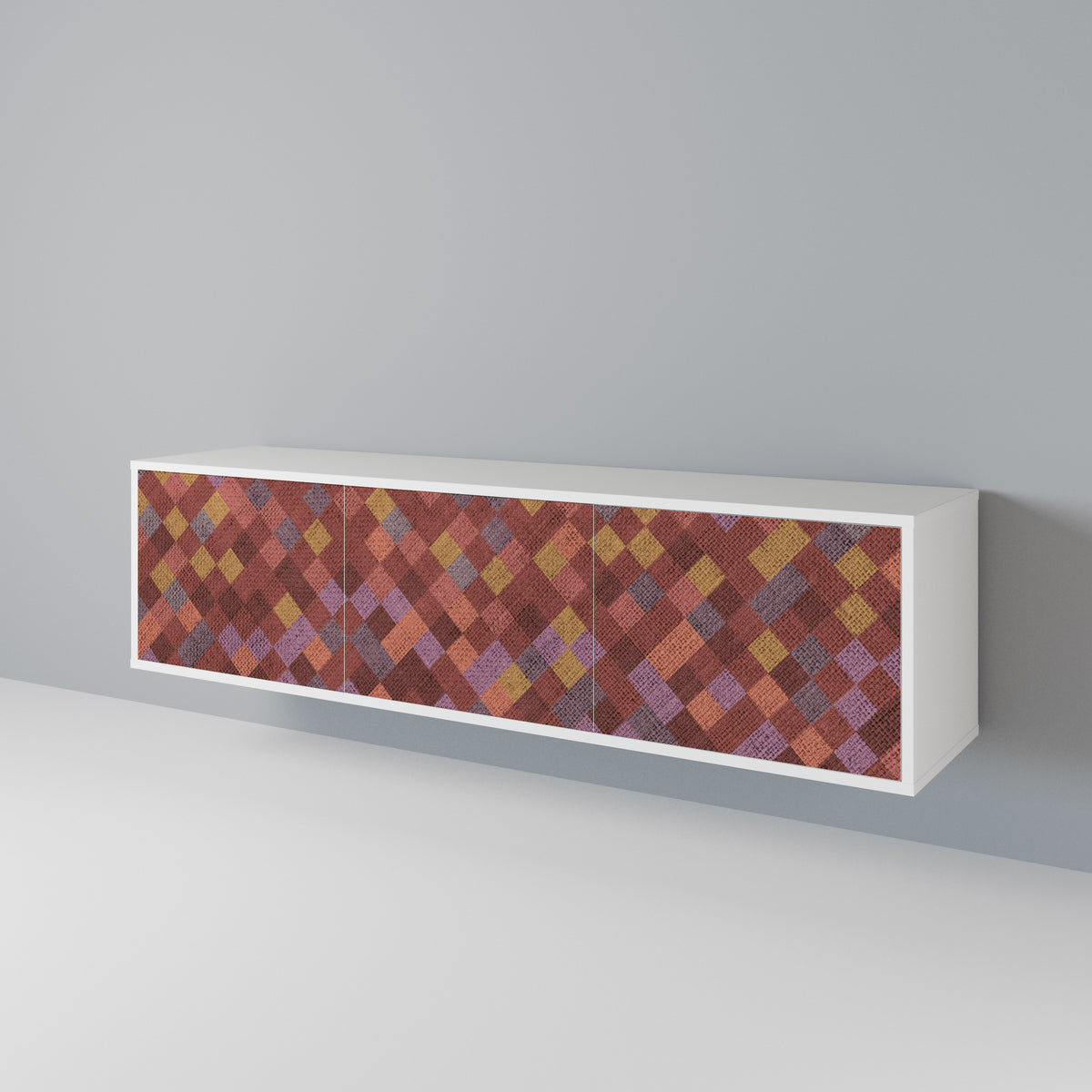 PAINTED SQUARES 3-türiges TV-Lowboard