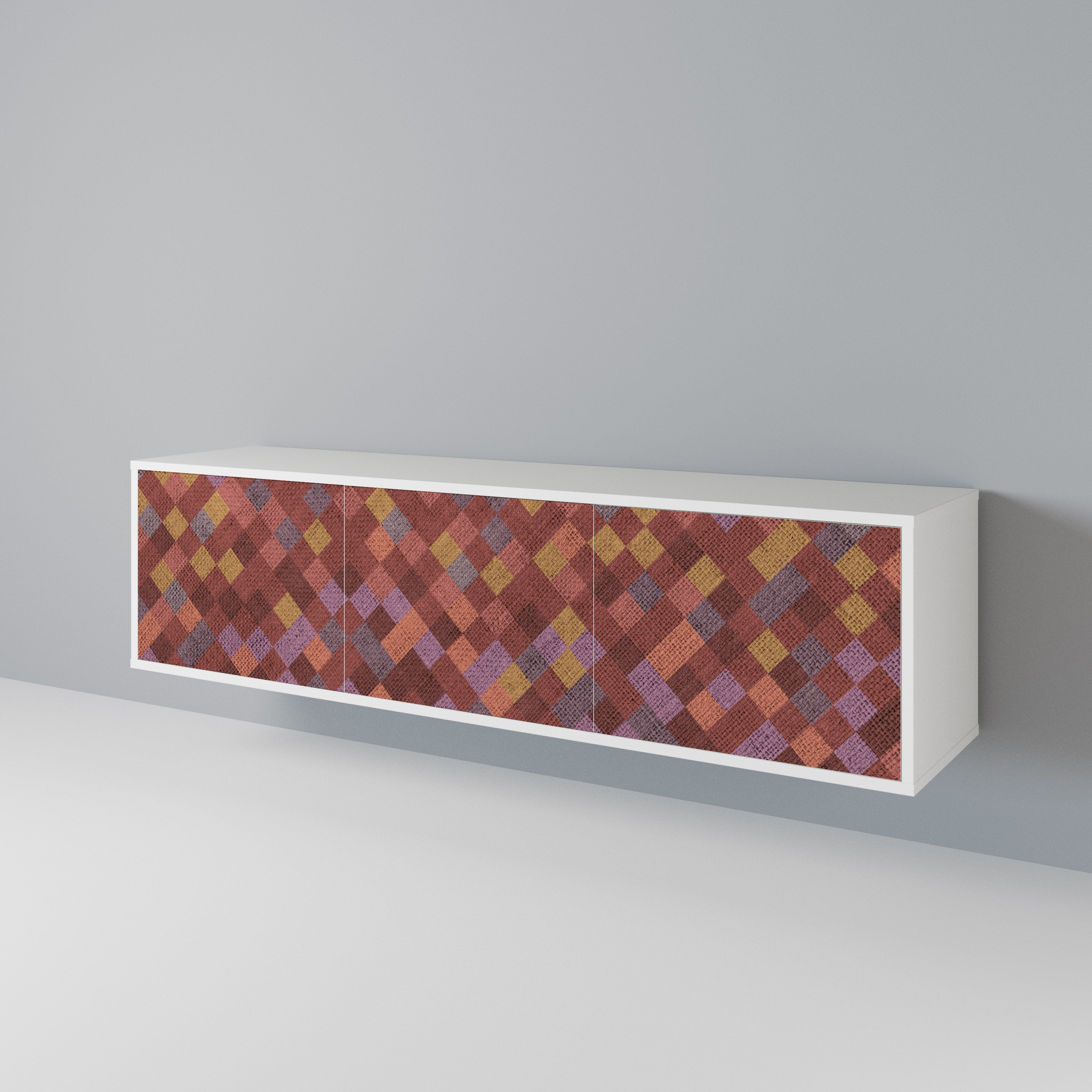PAINTED SQUARES 3-türiges TV-Lowboard