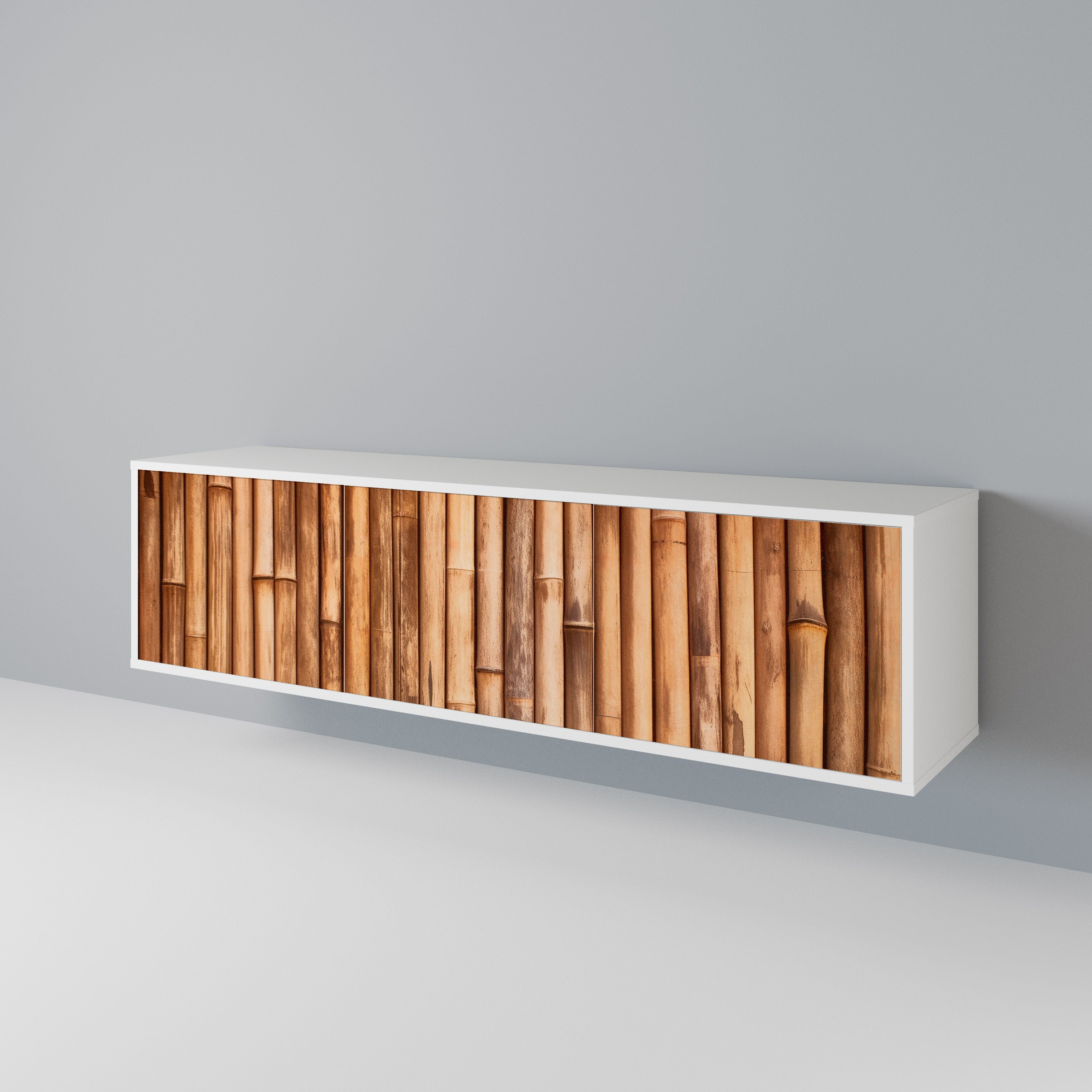 NATURAL WOOD Mueble de TV de 3 Puertas