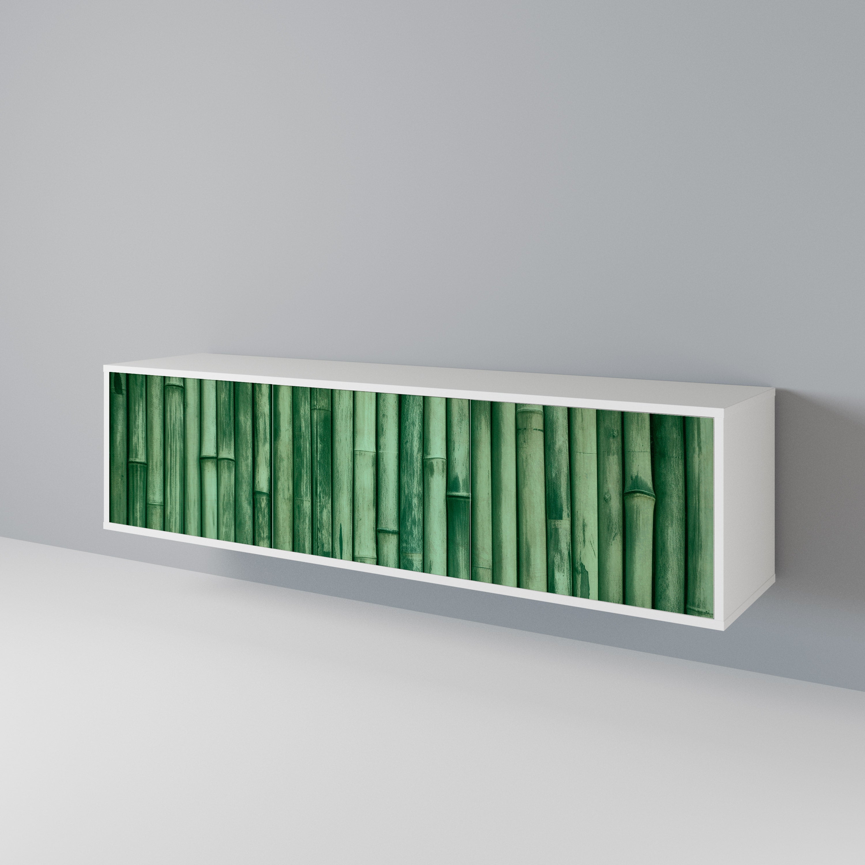 NATURAL GREEN Mueble de TV de 3 Puertas