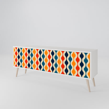 COLORFUL NOSTALGIA 3-Door TV Cabinet