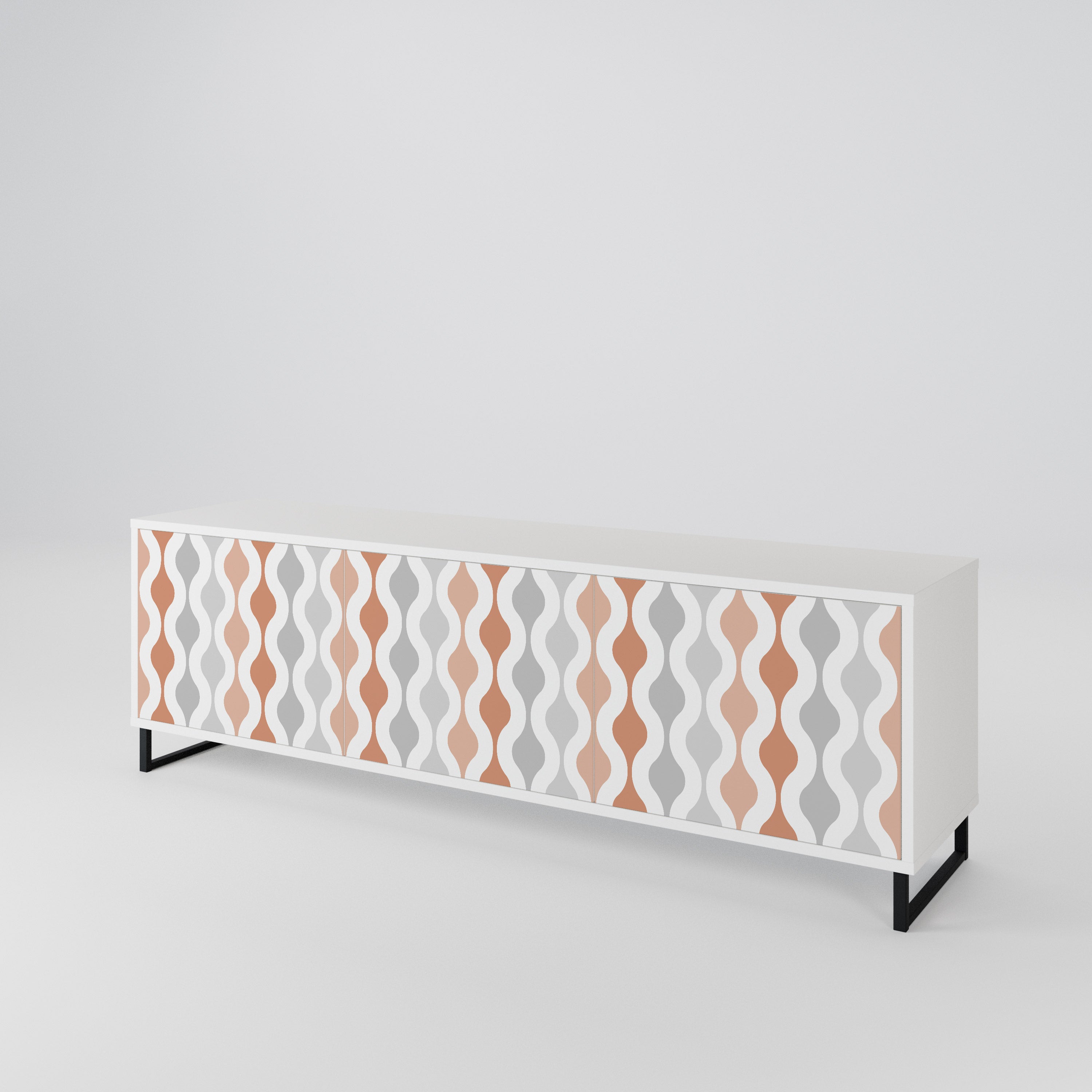 HAZY NOSTALGIA Mueble de TV de 3 Puertas