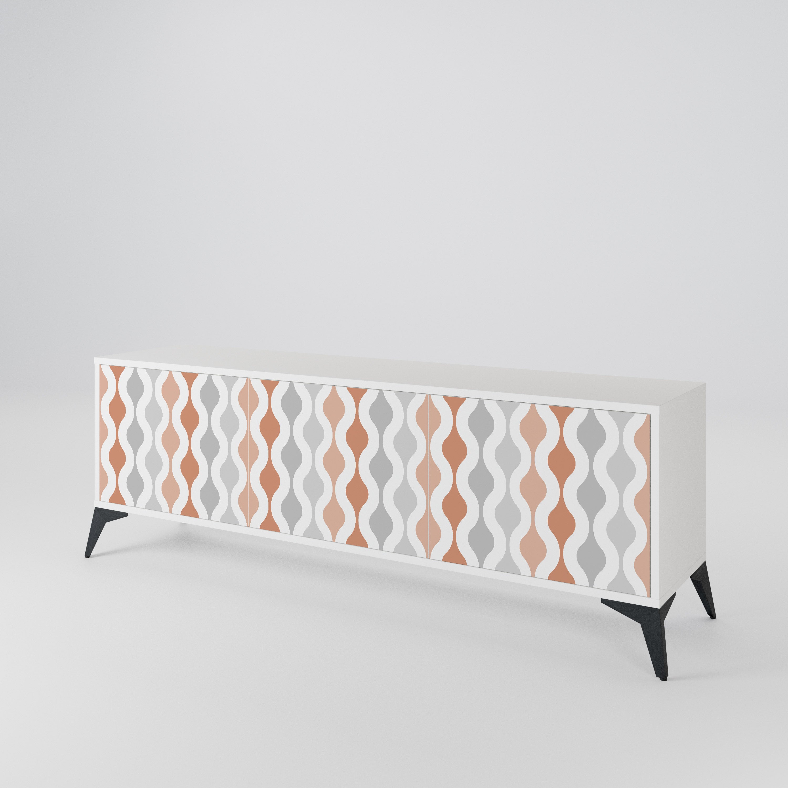 HAZY NOSTALGIA Mueble de TV de 3 Puertas