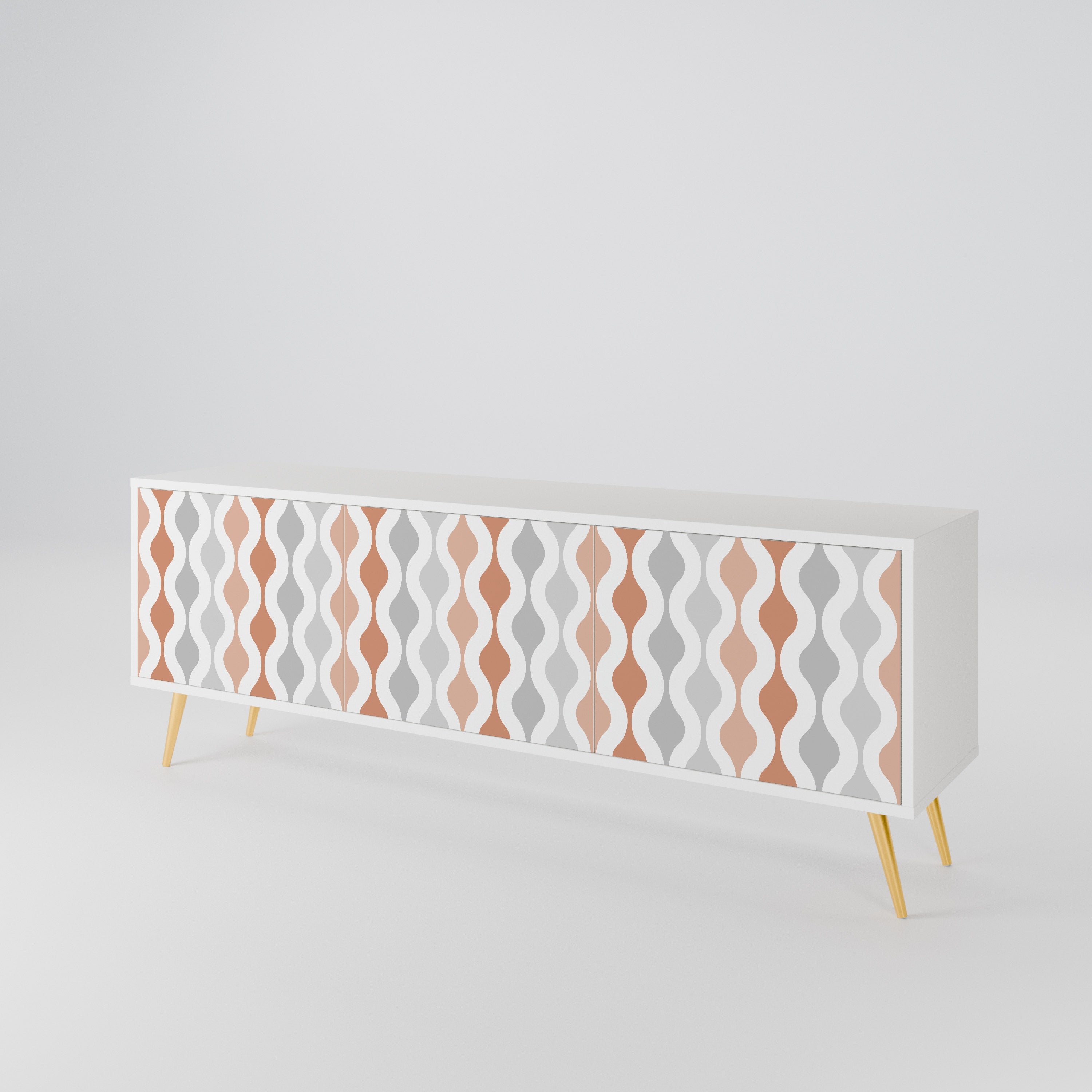 HAZY NOSTALGIA Mueble de TV de 3 Puertas