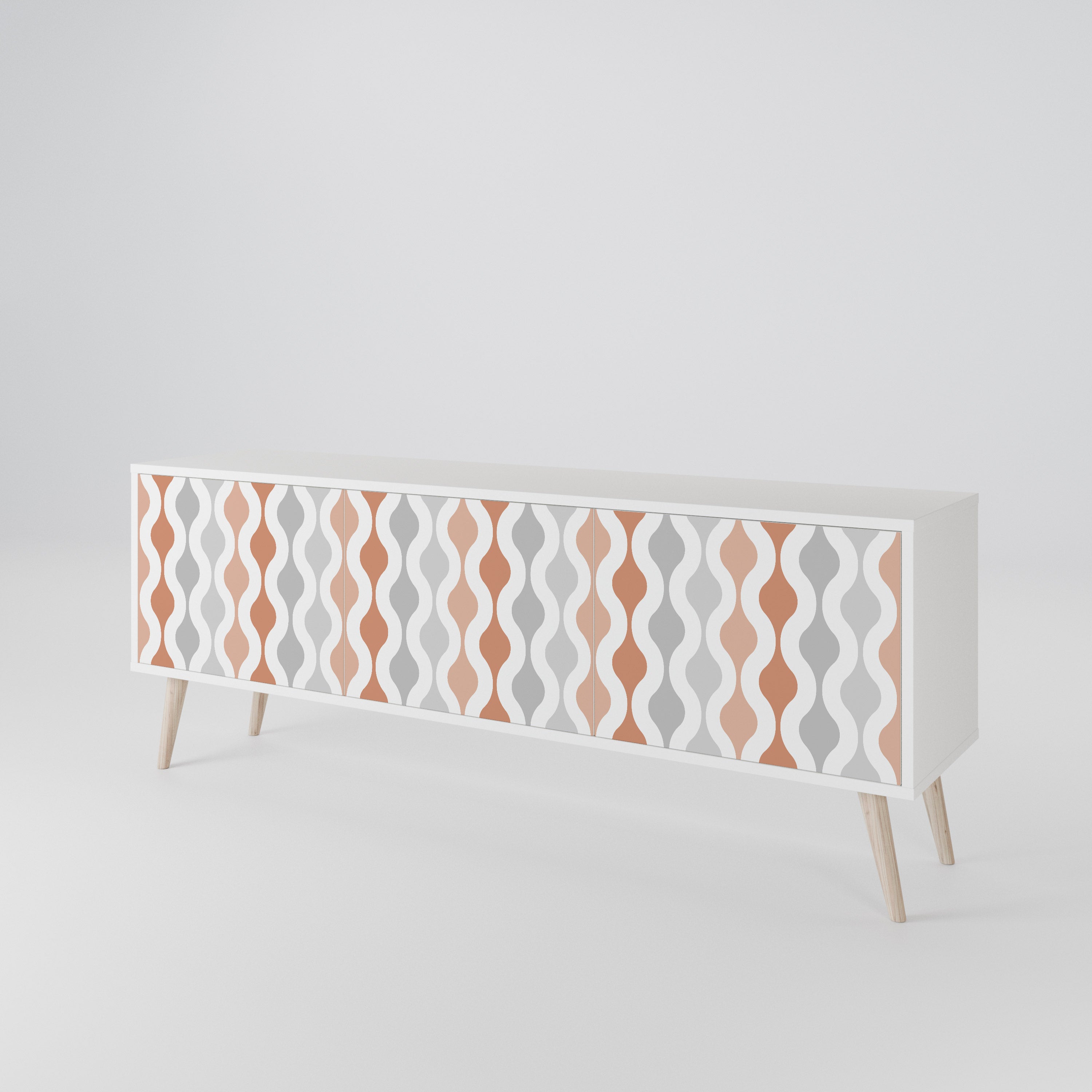 HAZY NOSTALGIA Mueble de TV de 3 Puertas