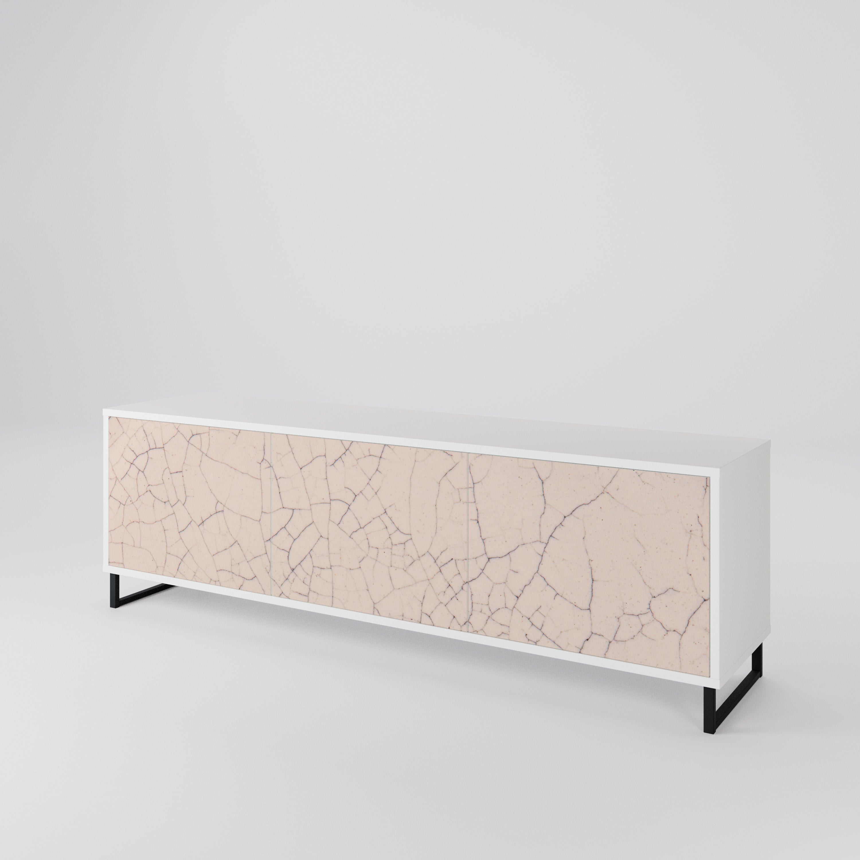 CERAMIC TEXTURE Mueble de TV de 3 Puertas