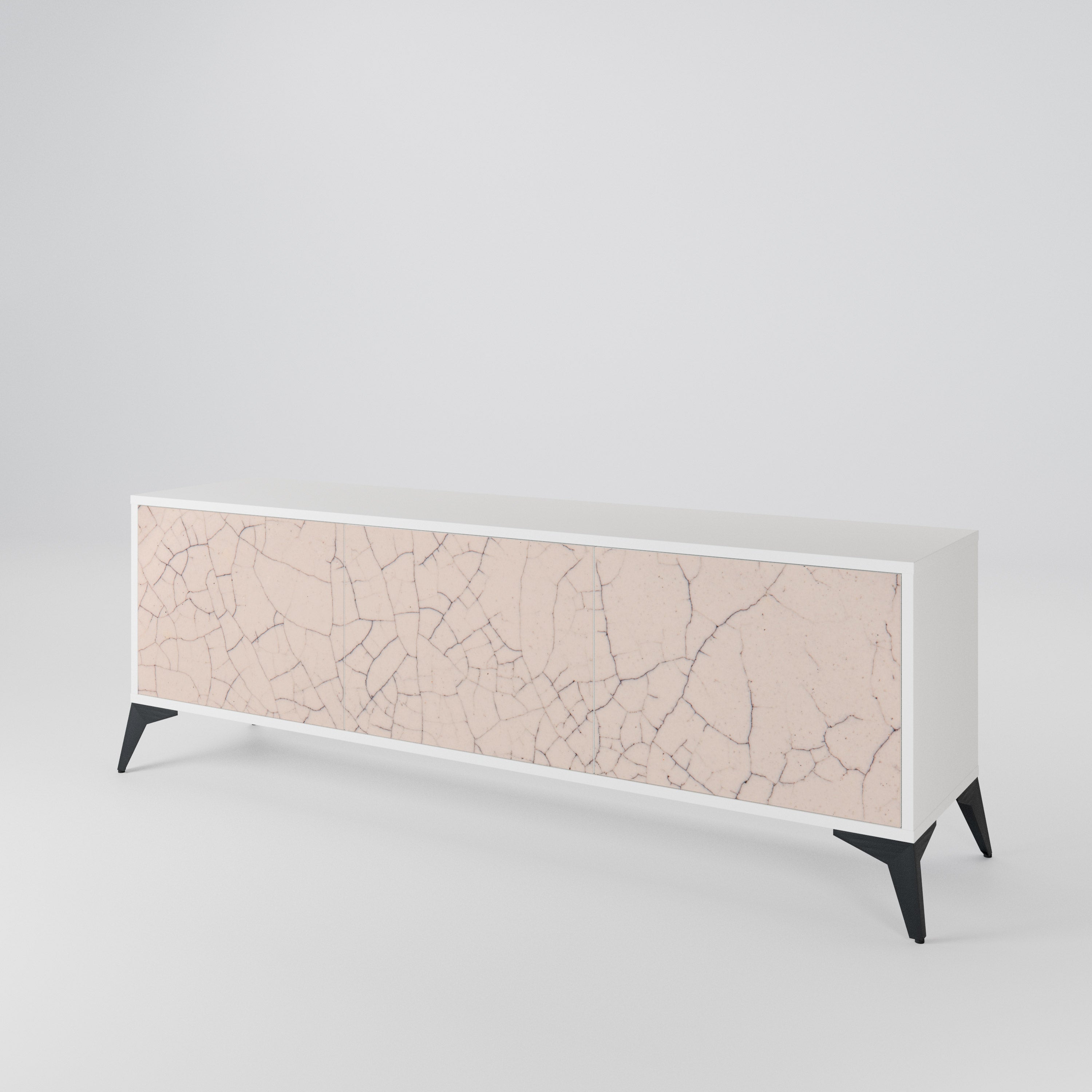 CERAMIC TEXTURE Mueble de TV de 3 Puertas