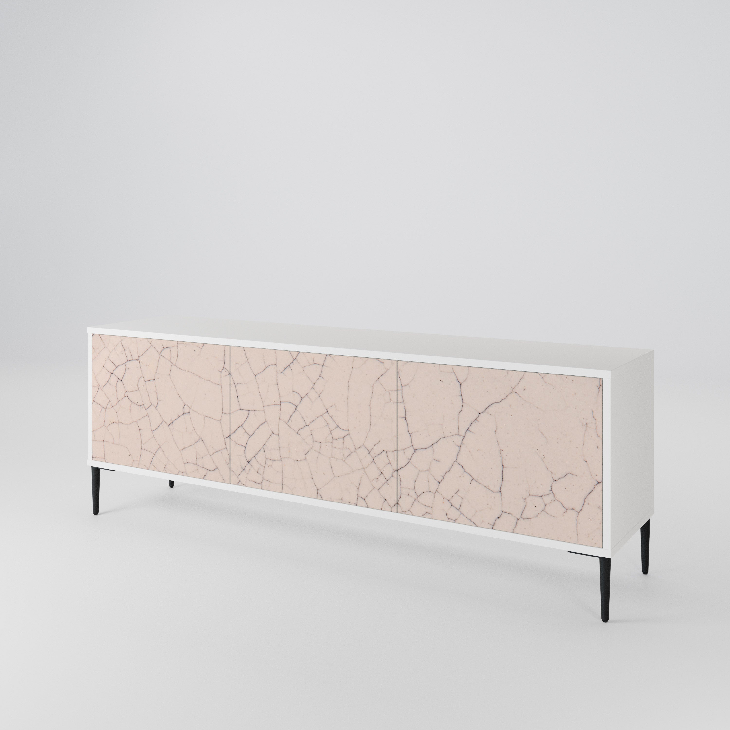 CERAMIC TEXTURE Mueble de TV de 3 Puertas