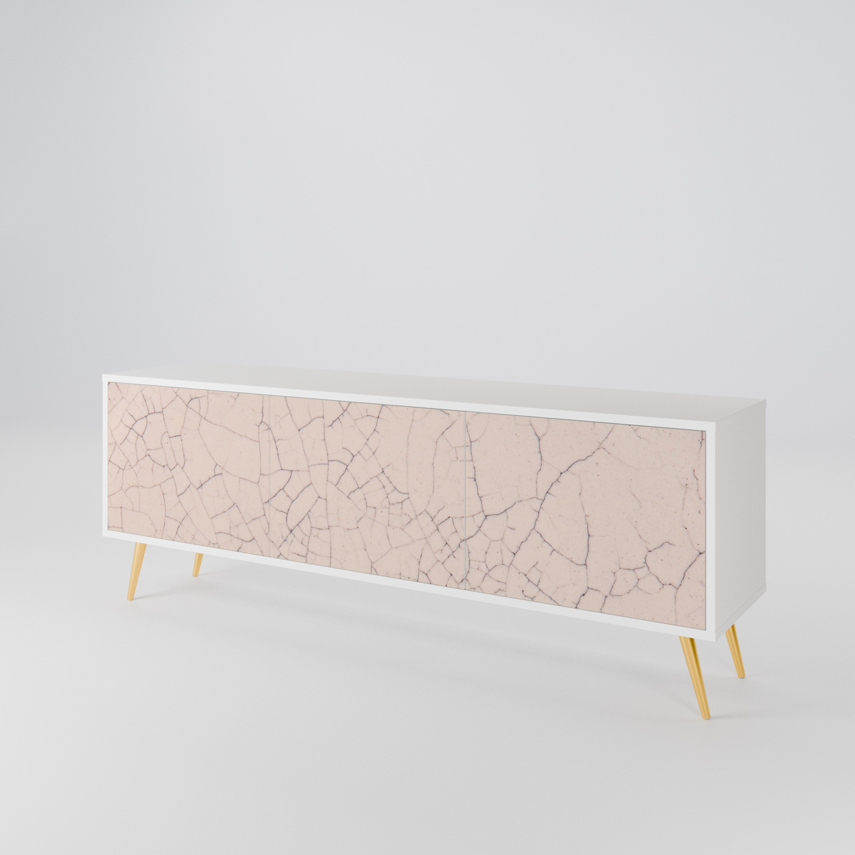 CERAMIC TEXTURE Mueble de TV de 3 Puertas