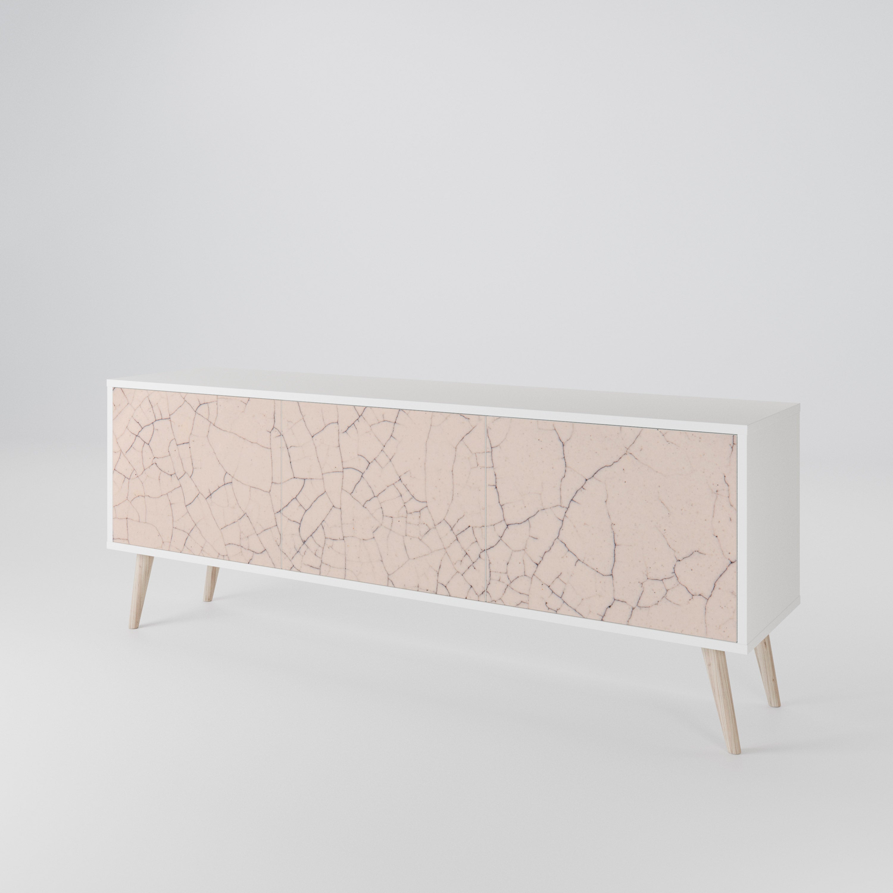 CERAMIC TEXTURE Mueble de TV de 3 Puertas