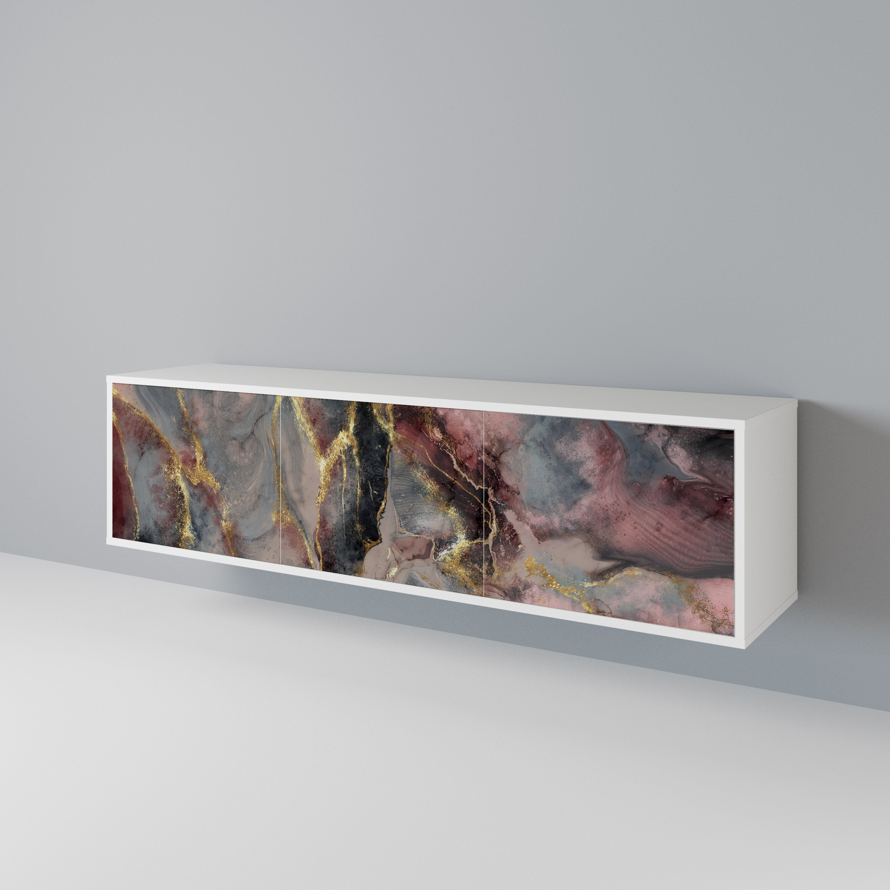 GOLDEN TIDES Mueble de TV de 3 Puertas