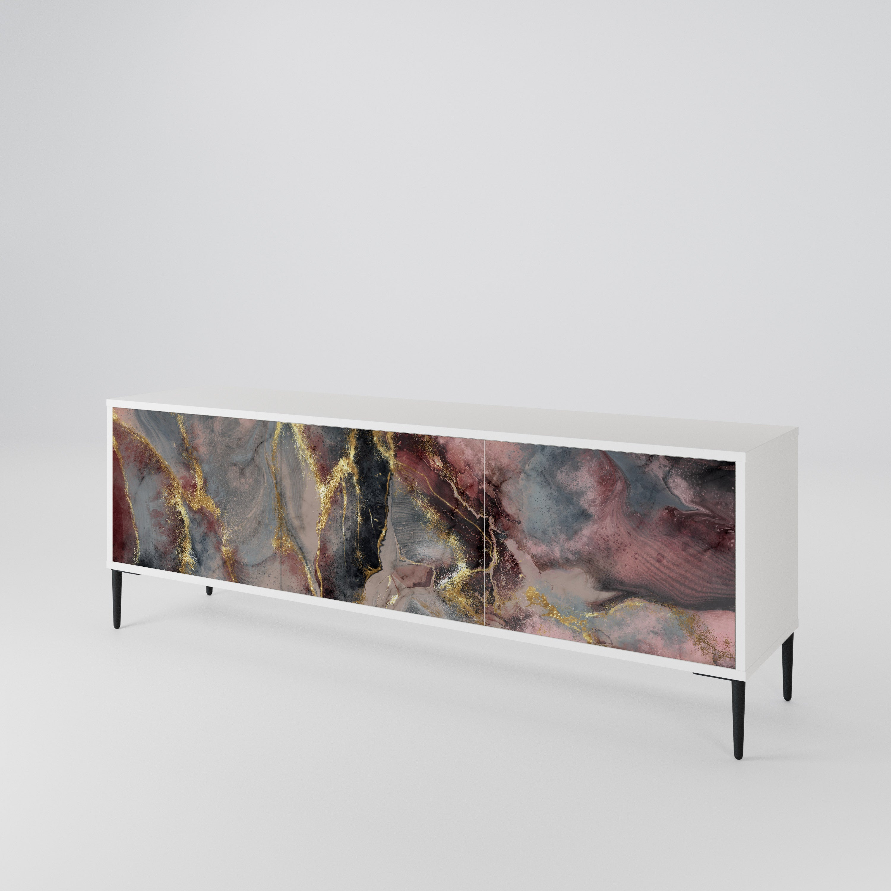 GOLDEN TIDES Mueble de TV de 3 Puertas