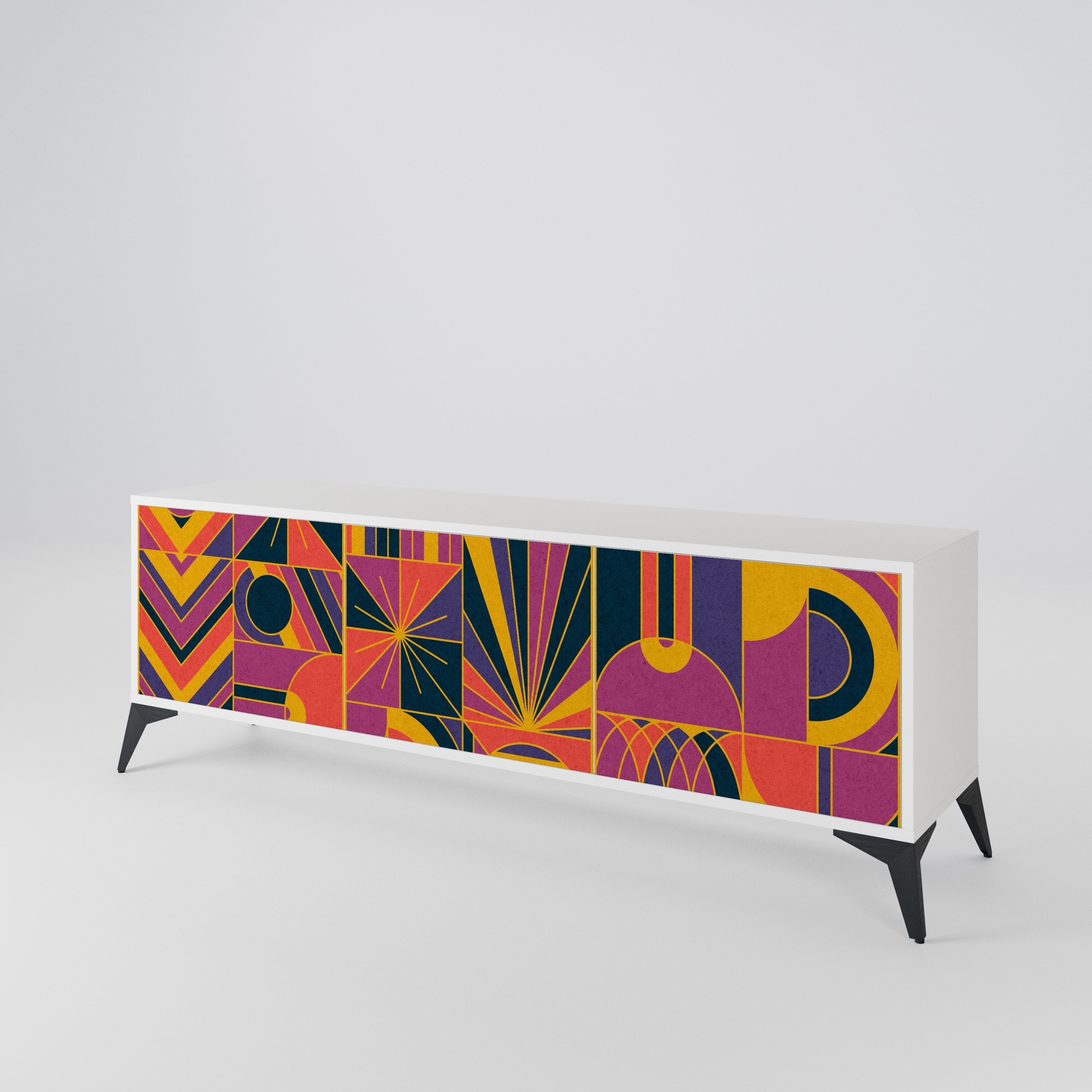 ELECTRIC PATTERNS Mueble de TV de 3 Puertas