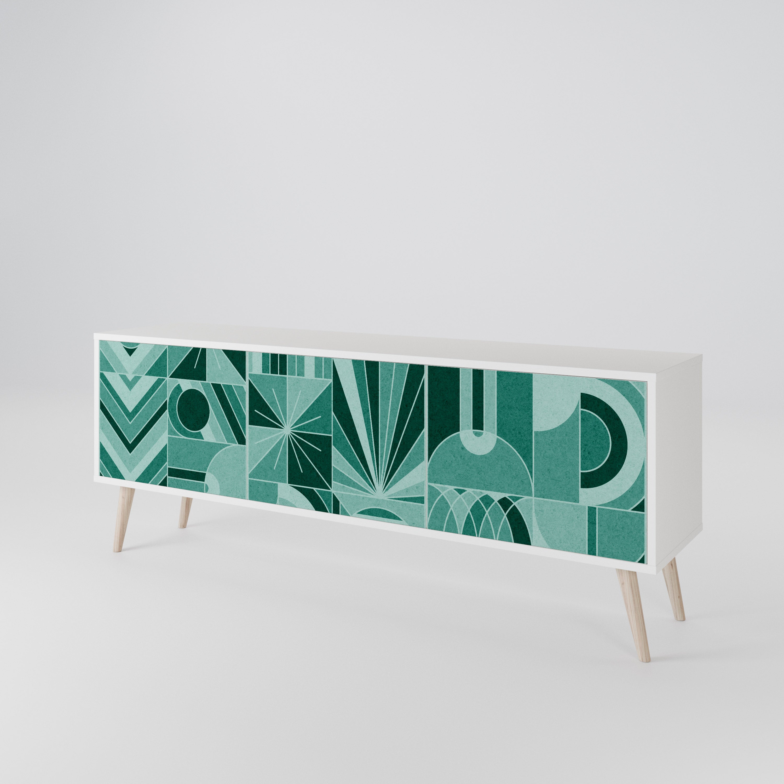 HARMONIC GRID Mueble de TV de 3 Puertas