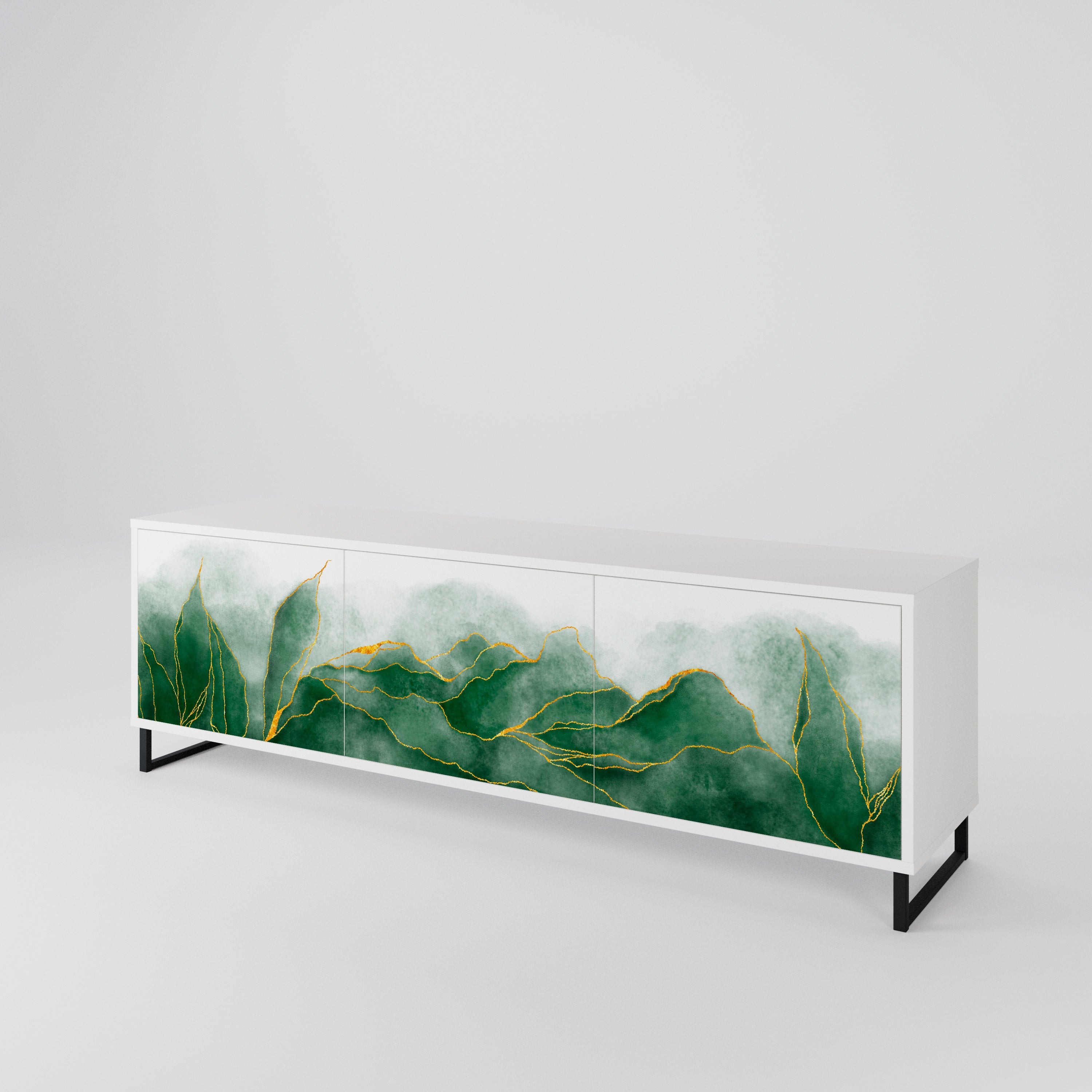 EXPENSIVE NATURE Mueble de TV de 3 Puertas