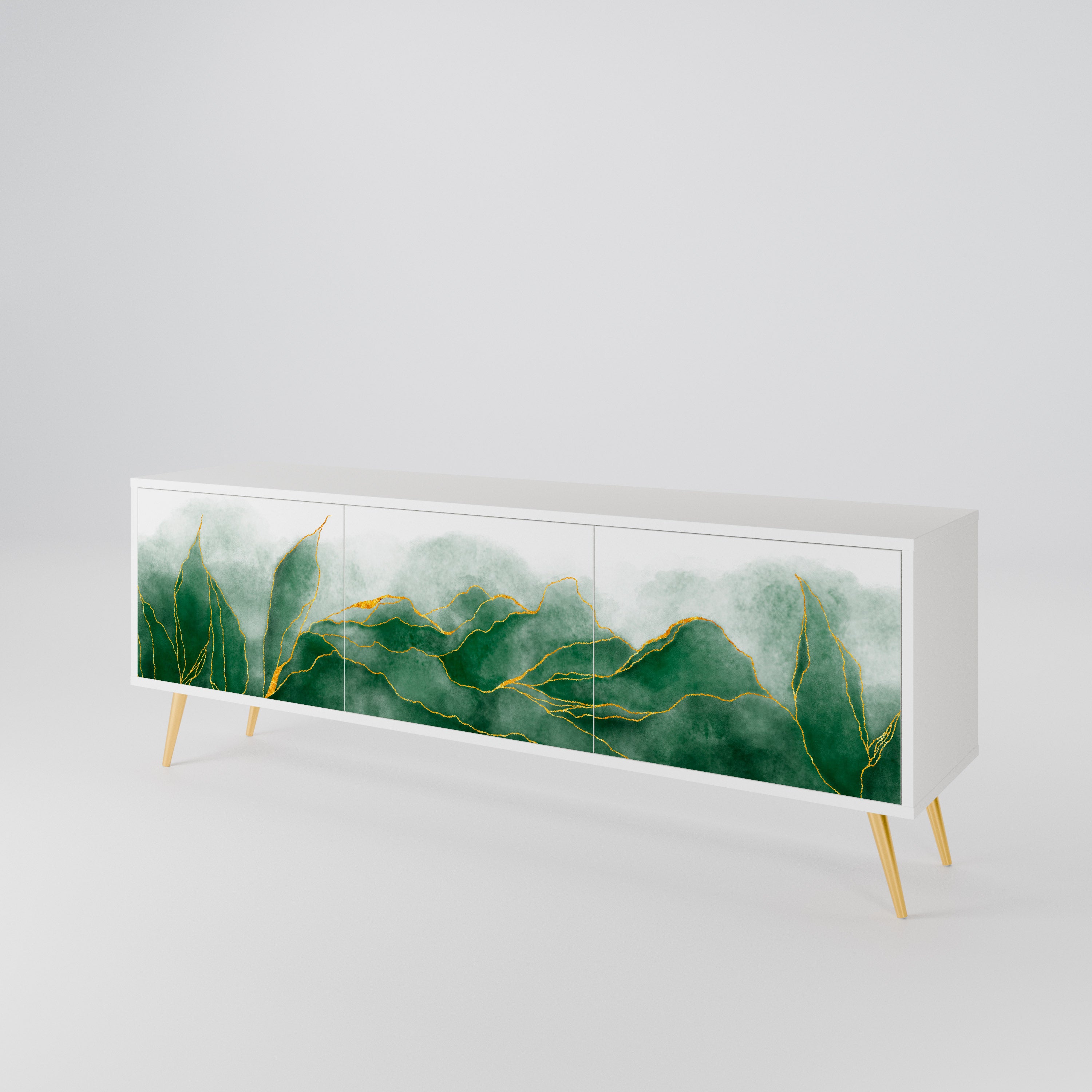 EXPENSIVE NATURE Mueble de TV de 3 Puertas