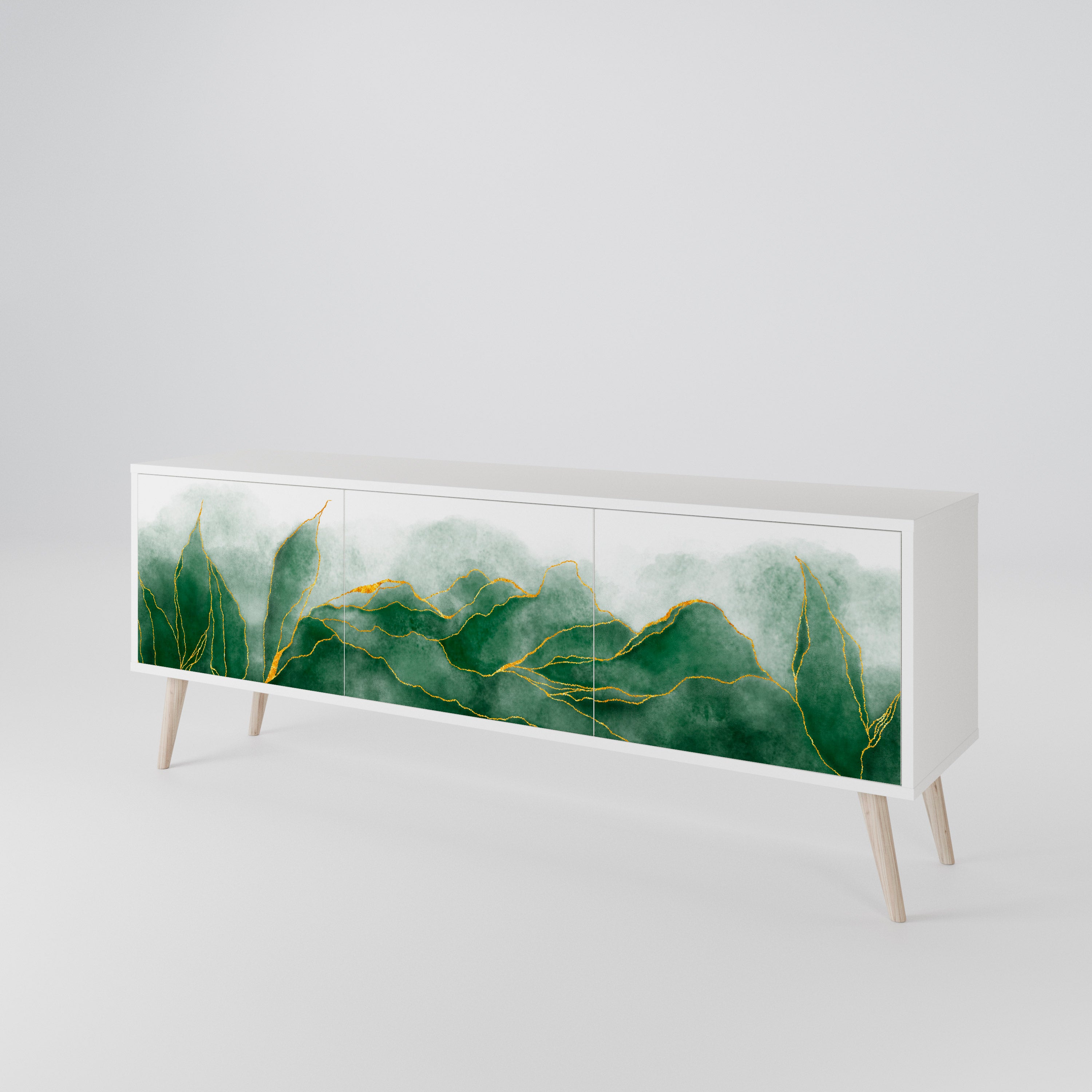 EXPENSIVE NATURE Mueble de TV de 3 Puertas