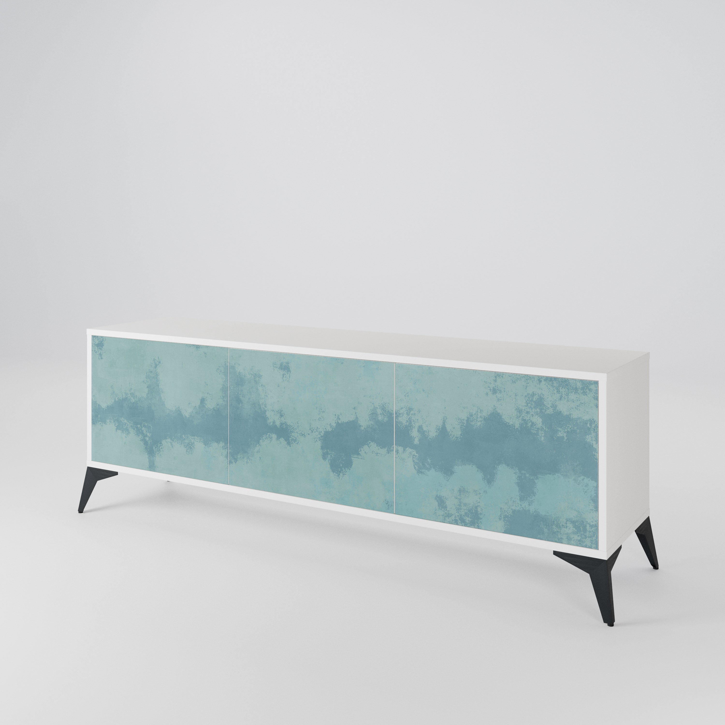 SKY WASH Mueble de TV de 3 Puertas