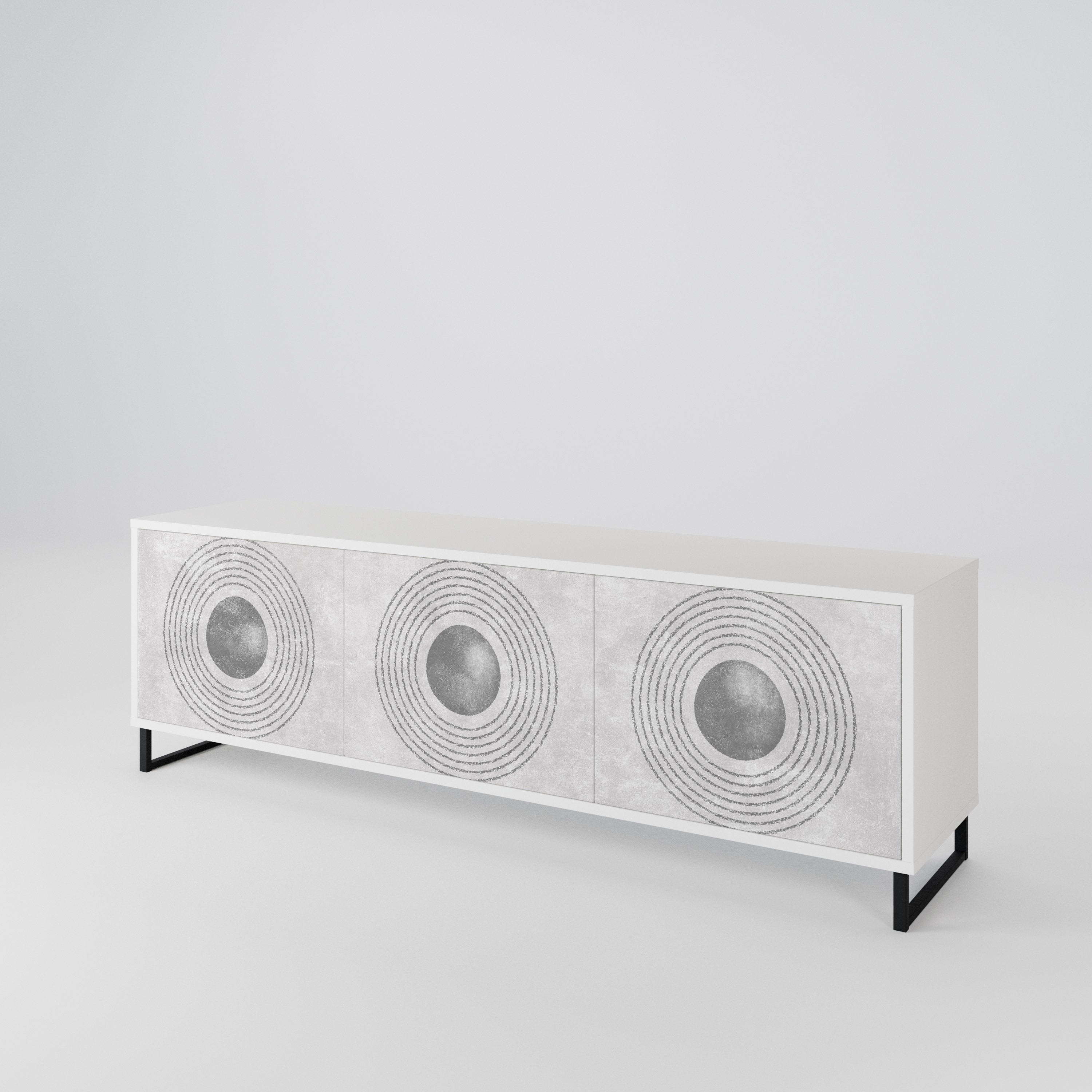 SOLID CIRCLES 3-Door TV Cabinet