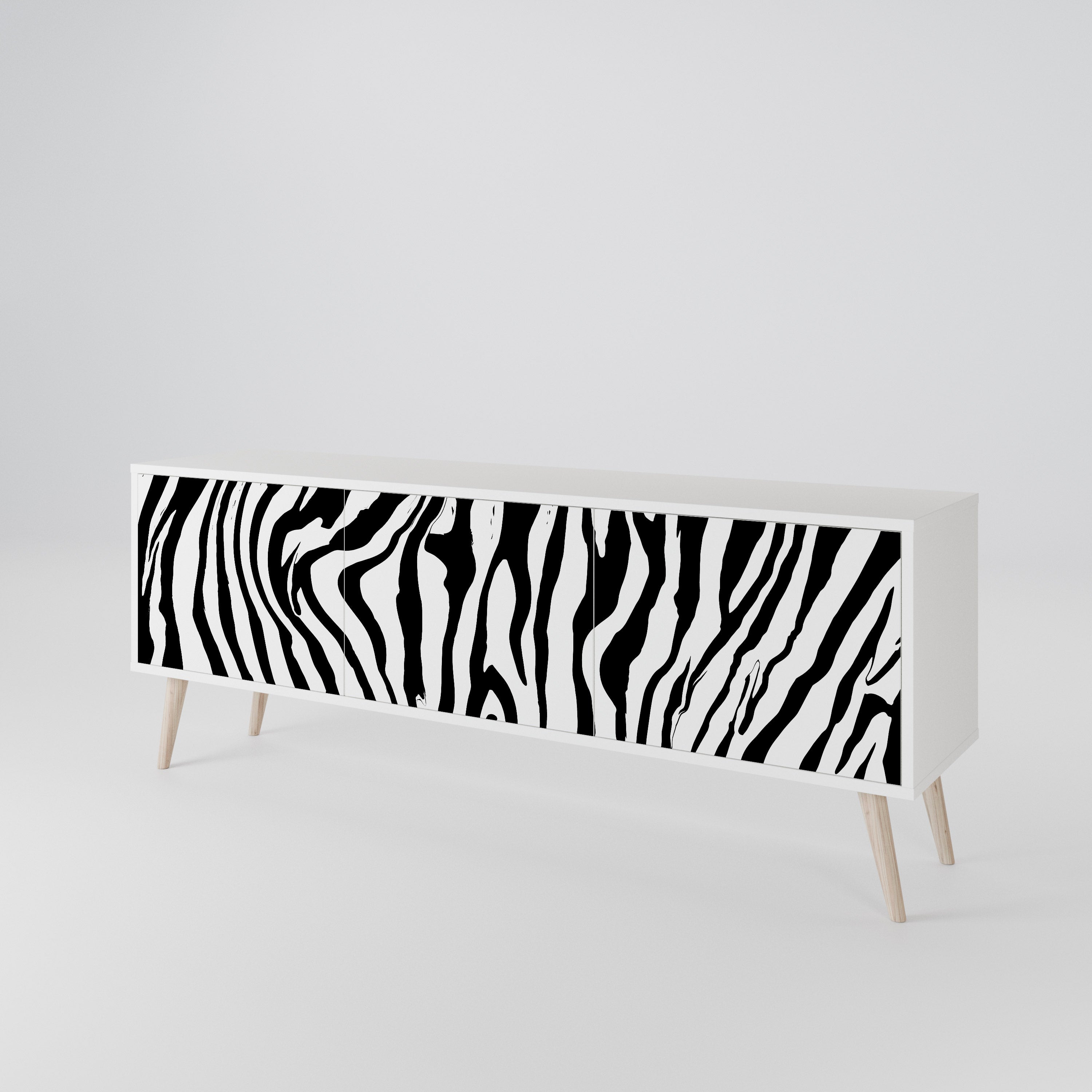 SPLENDID ZEBRA 3-Door TV Cabinet