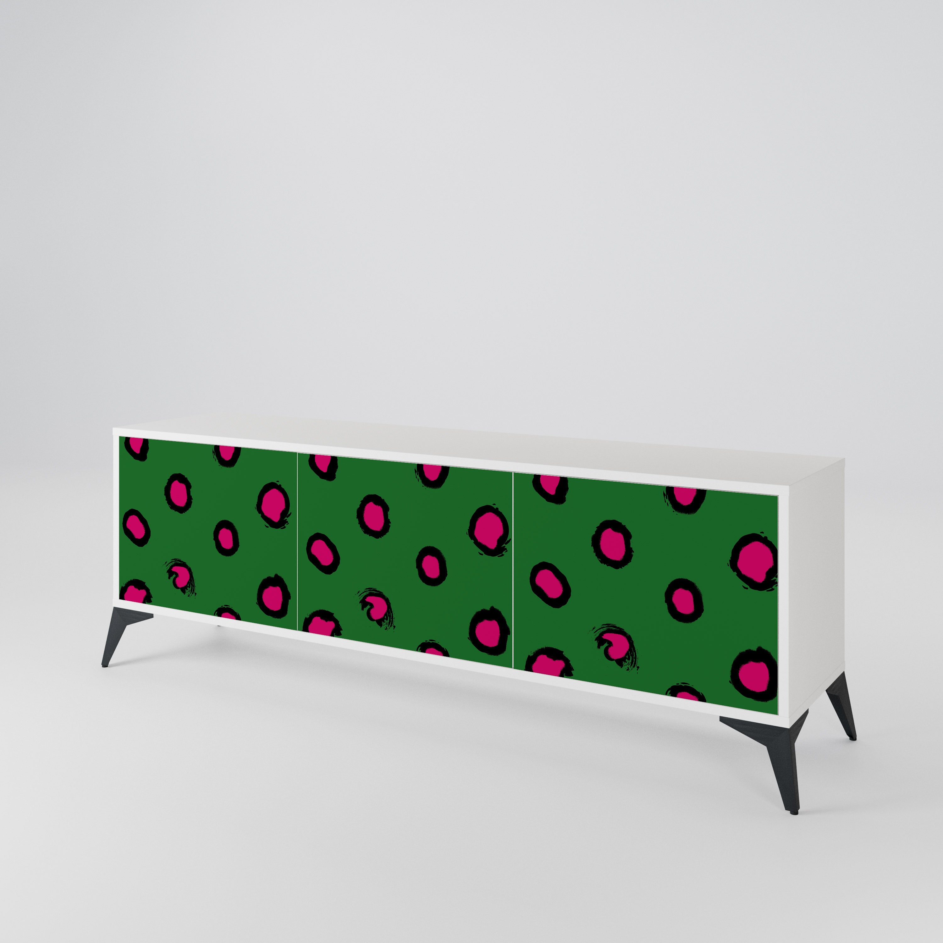 FUNKY SPOTS Třídveřový TV stolek