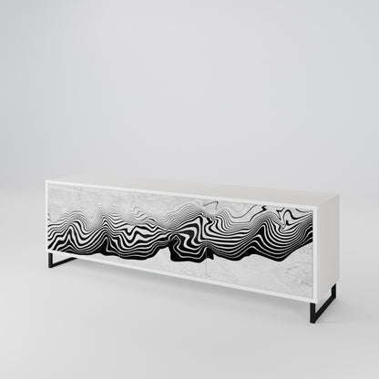 MONOCHROME MIRAGE TV-bänk med 3 dörrar
