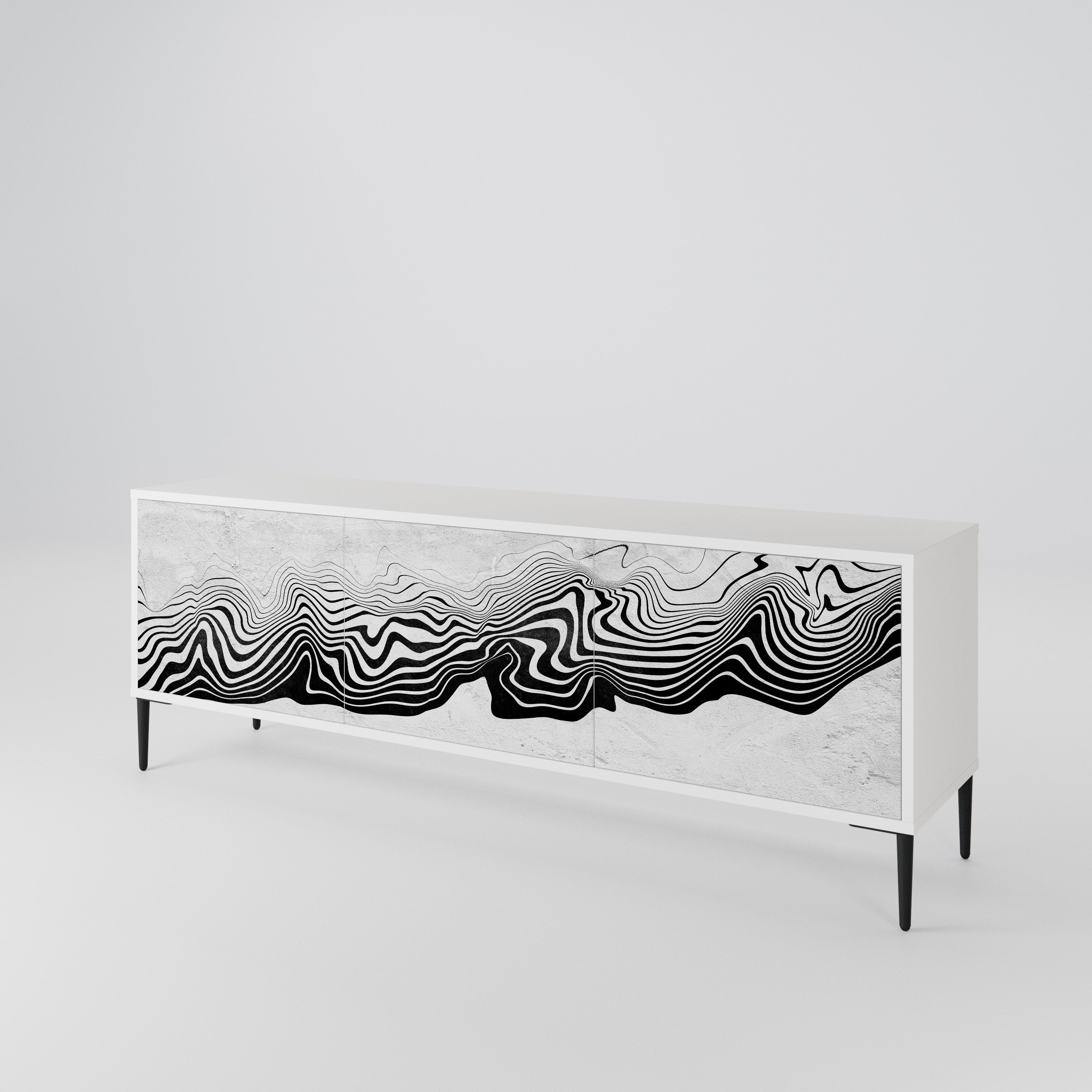 MONOCHROME MIRAGE Έπιπλο τηλεόρασης 3-θυρών