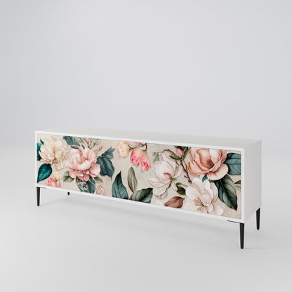 FLORAL GRACE Mueble de TV de 3 Puertas