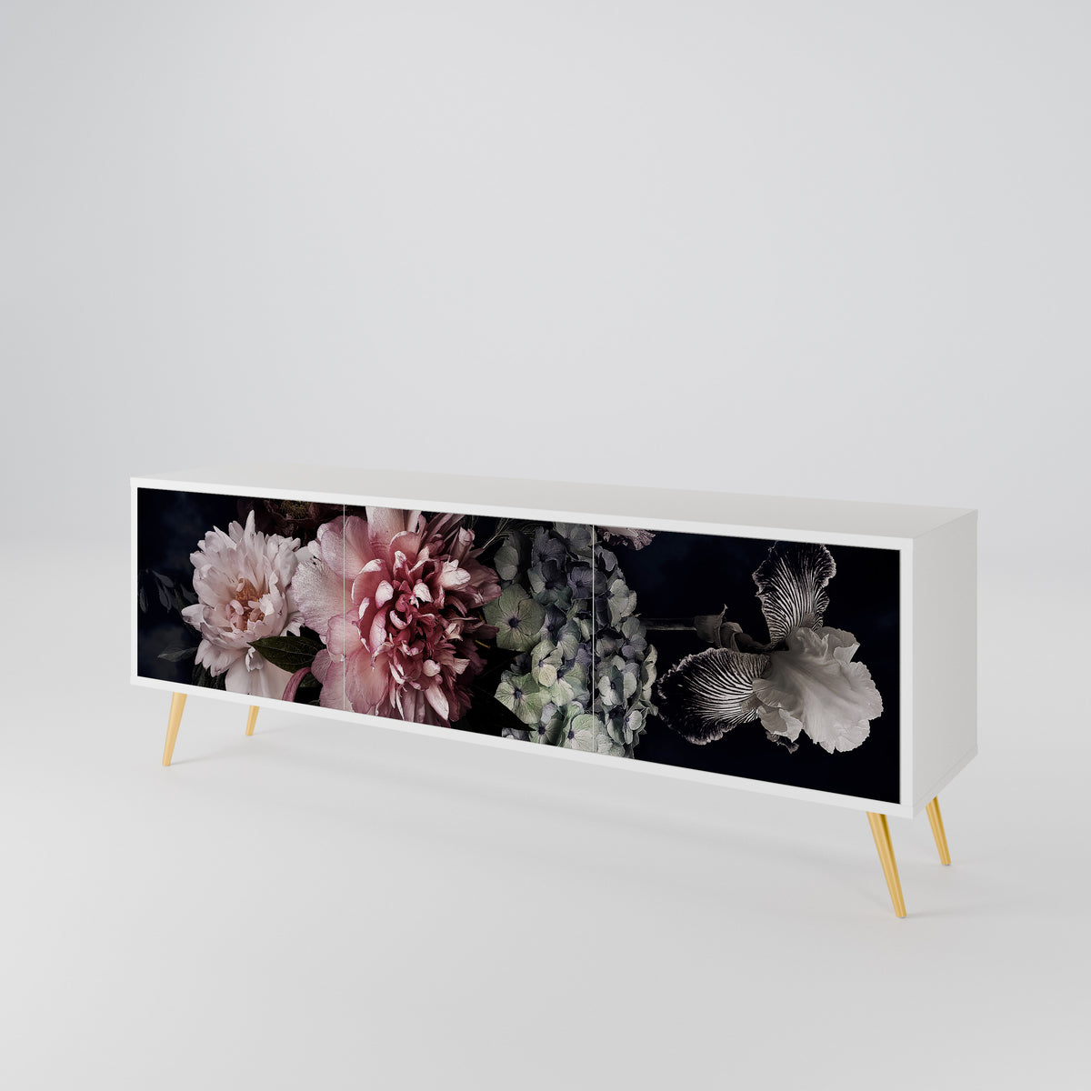 PURE BLOSSOM Έπιπλο τηλεόρασης 3-θυρών