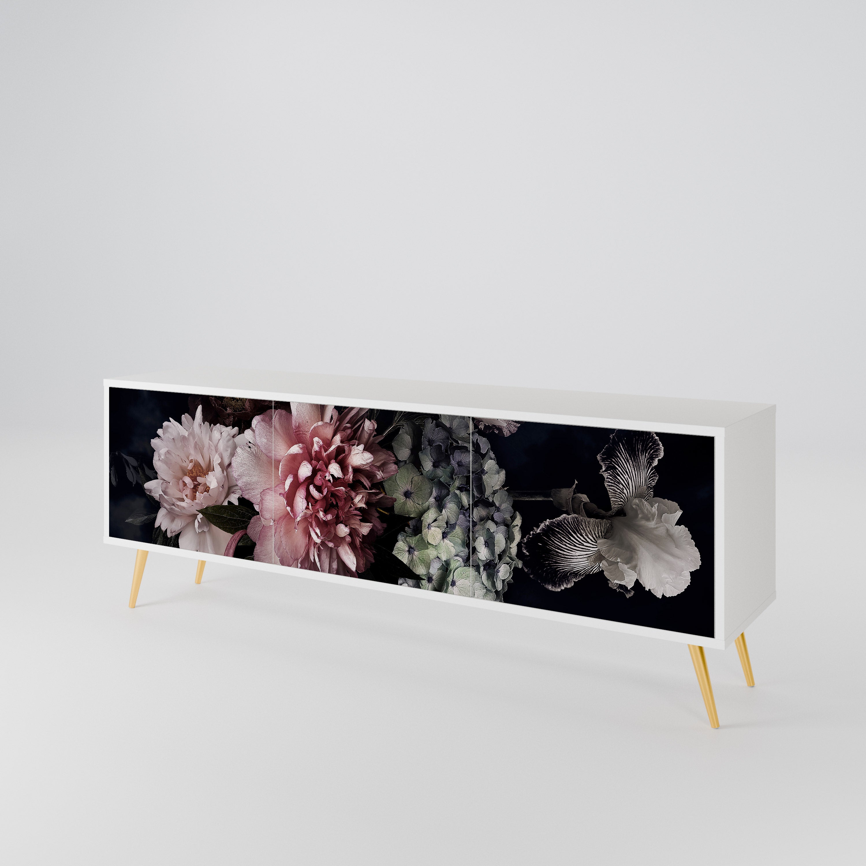 PURE BLOSSOM Έπιπλο τηλεόρασης 3-θυρών