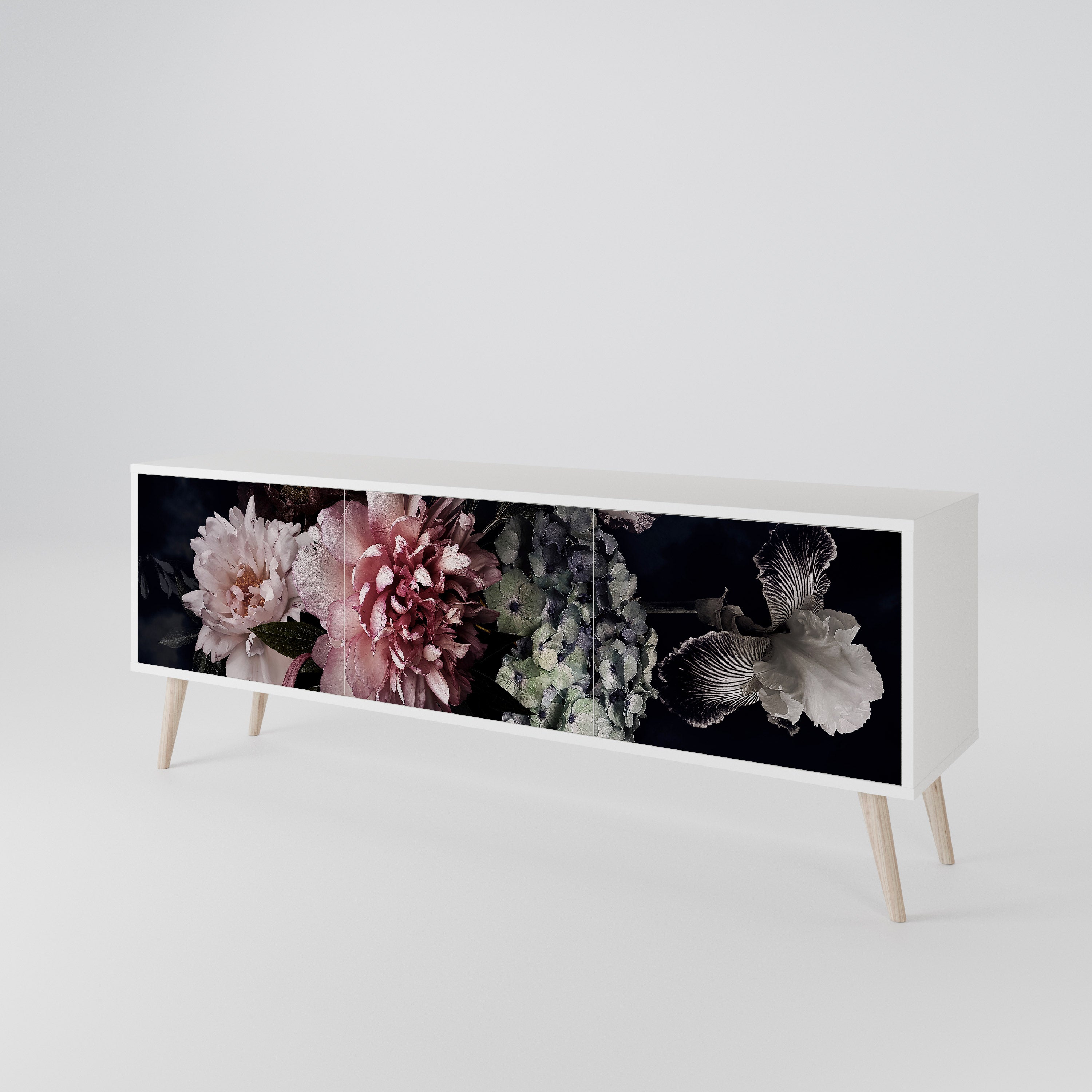 PURE BLOSSOM Έπιπλο τηλεόρασης 3-θυρών