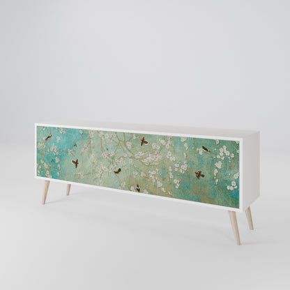 BLOOMING CHARM Mueble de TV de 3 Puertas