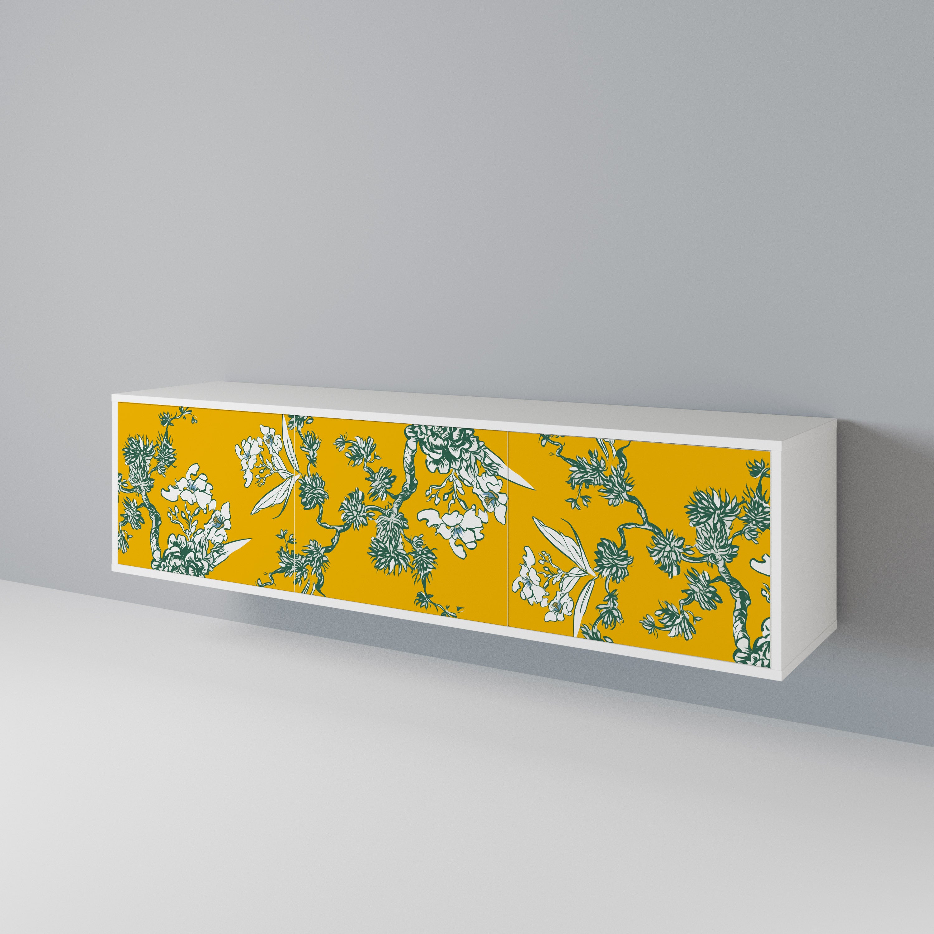 YELLOW CHINOISERIE Έπιπλο τηλεόρασης 3-θυρών