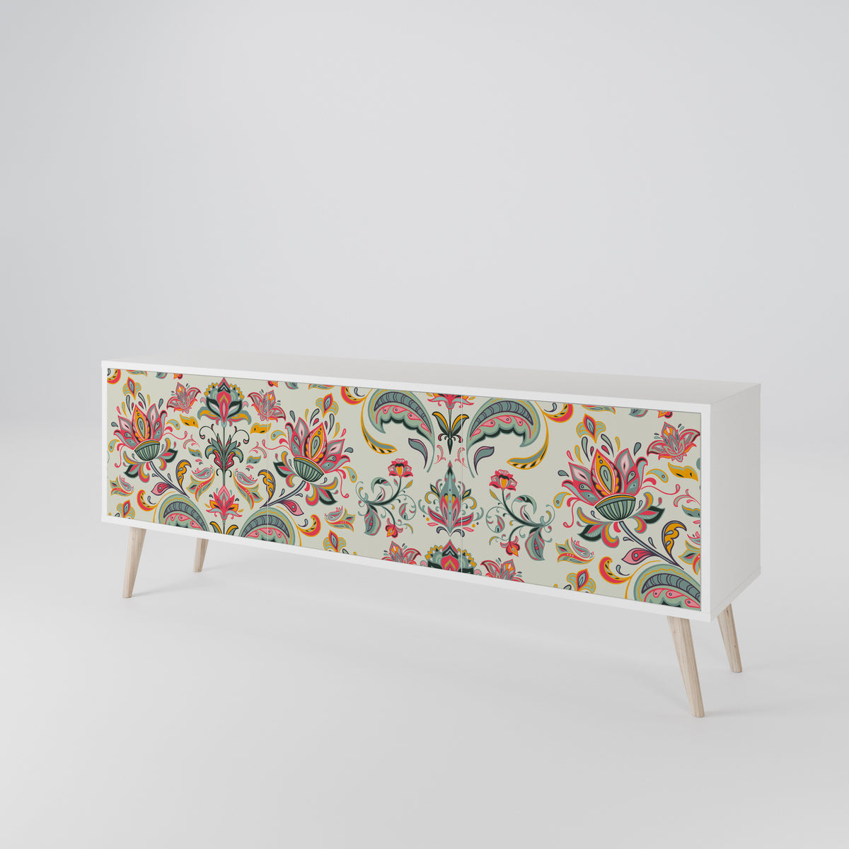 ORGANIC FOLKLORE 3-Door TV Cabinet