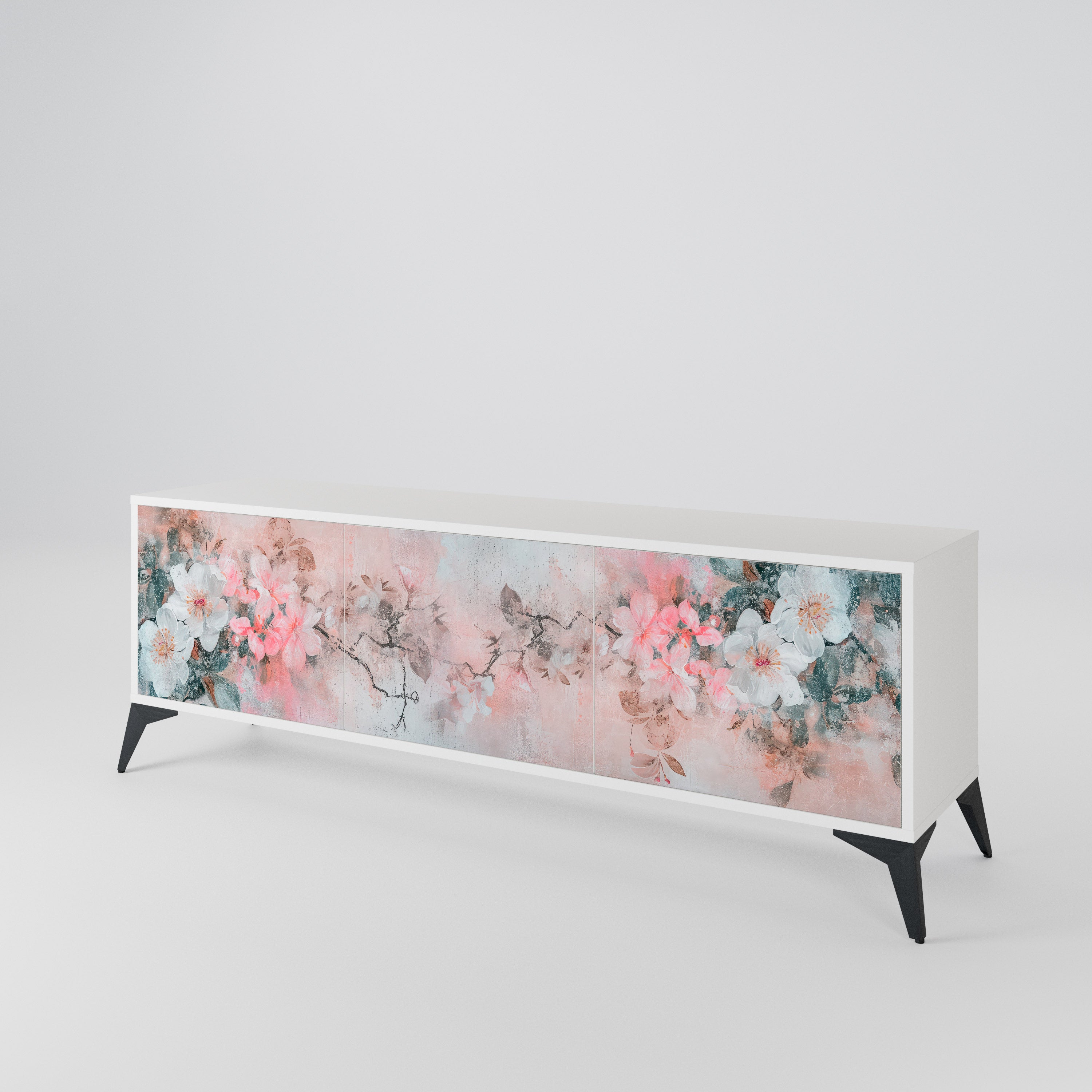 CHERRY BLOSSOM Έπιπλο τηλεόρασης 3-θυρών