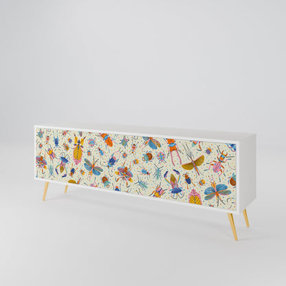 COLORFUL INSECTS Mueble de TV de 3 Puertas