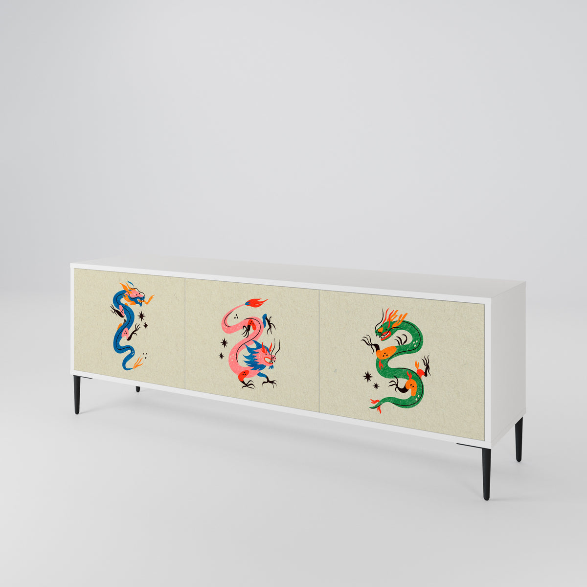 MYTHOLOGICAL CREATURES Mueble de TV de 3 Puertas