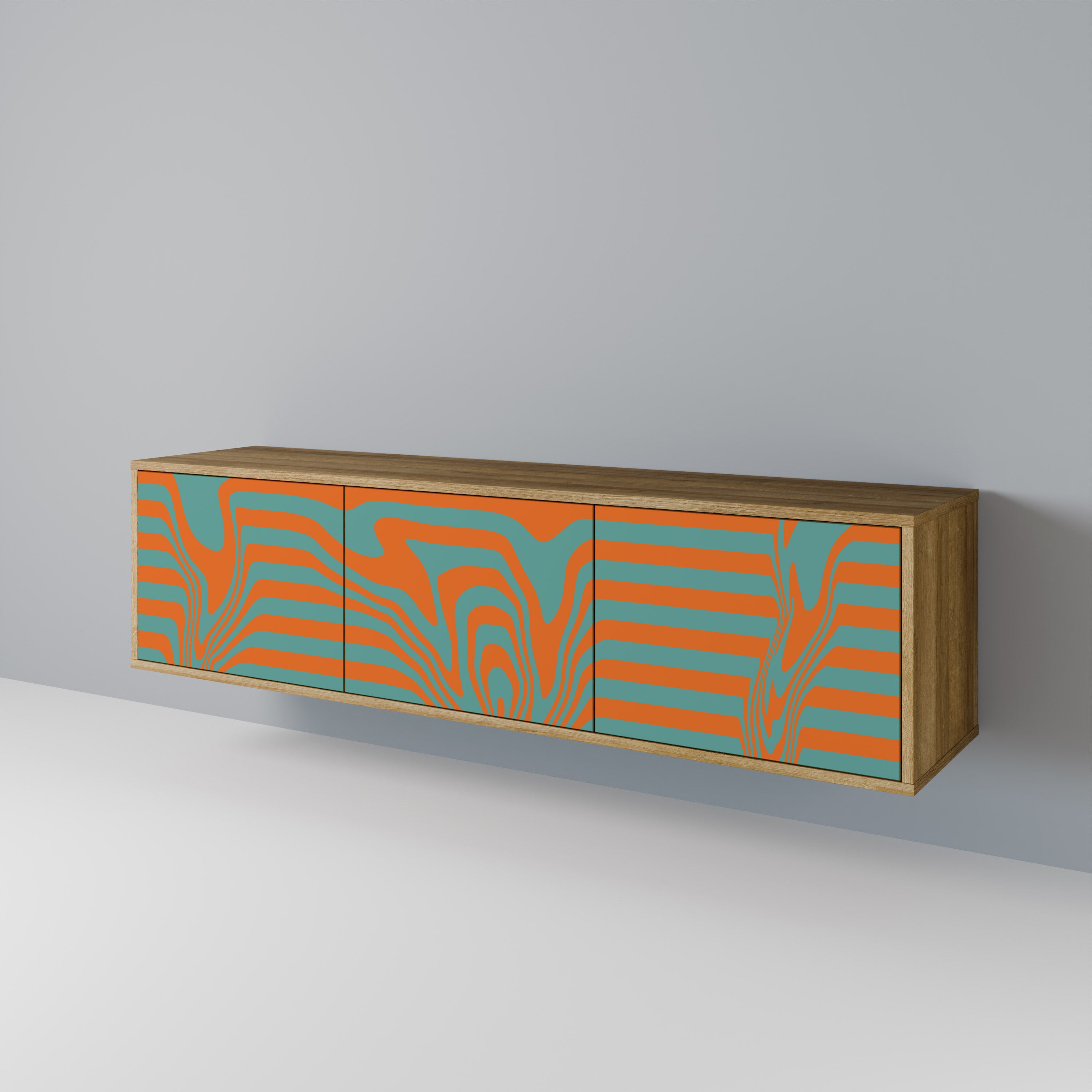 LINE COLLAPSE 3-Door TV Cabinet