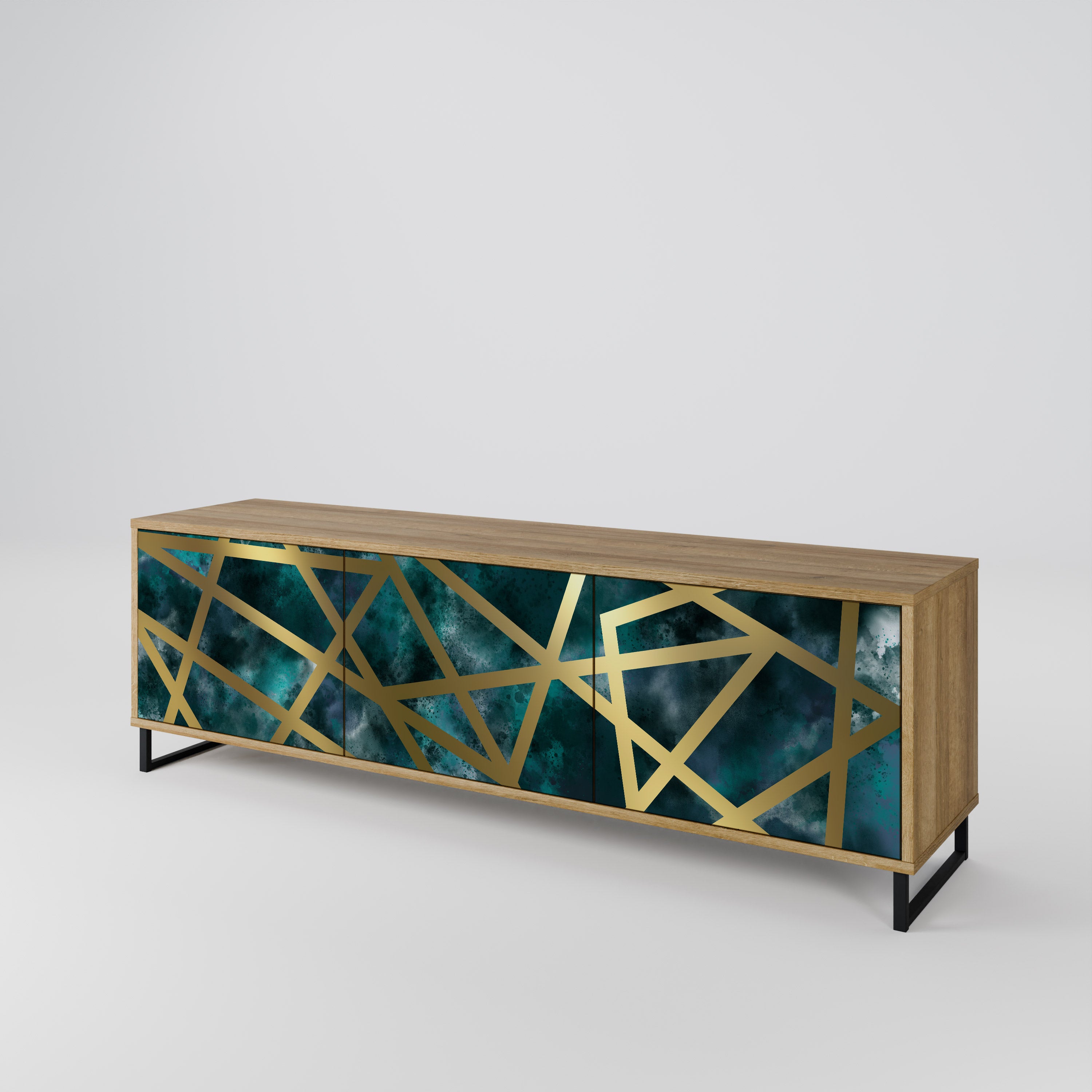 THE LABYRINTH OF GOLD 3-Door TV Cabinet