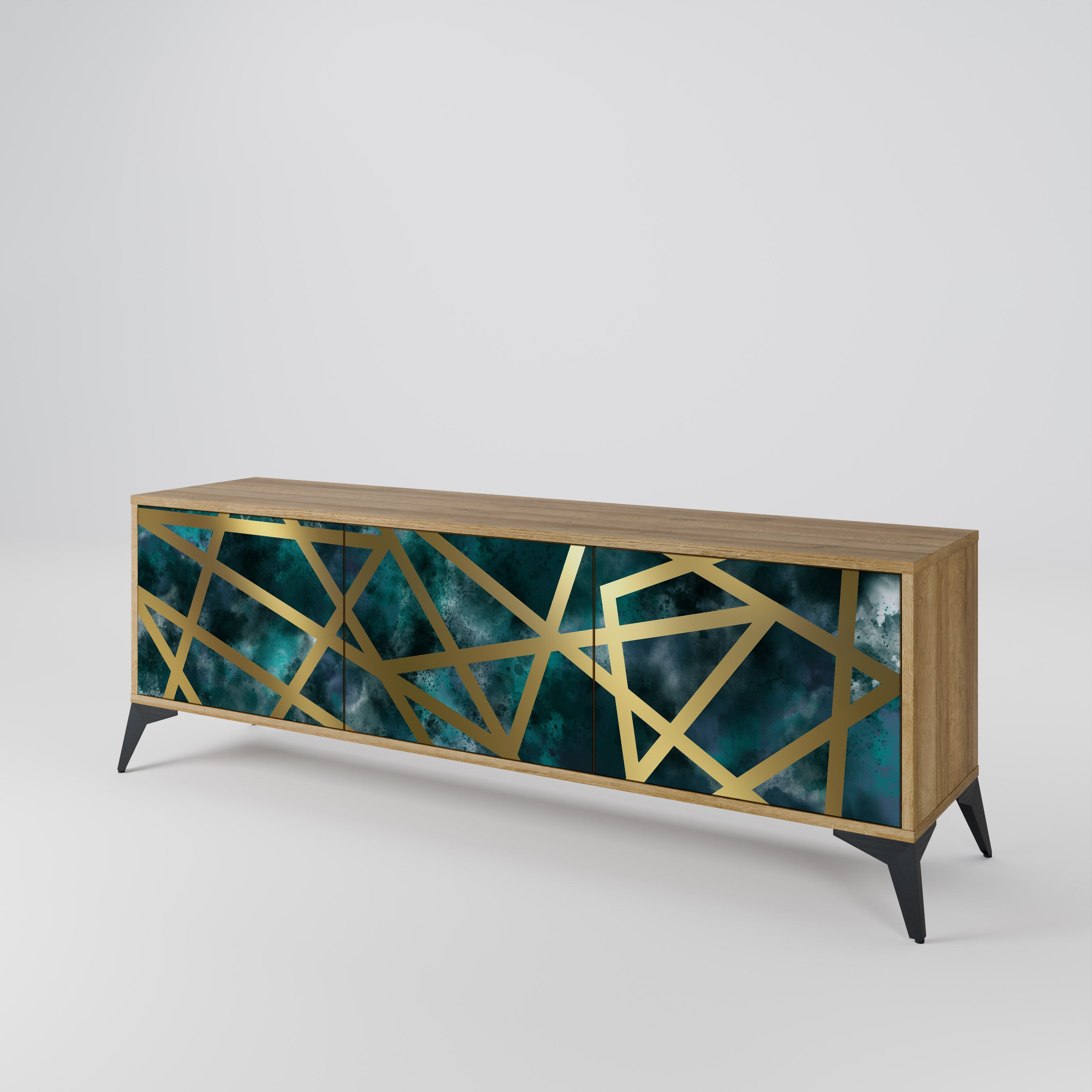 THE LABYRINTH OF GOLD 3-Door TV Cabinet