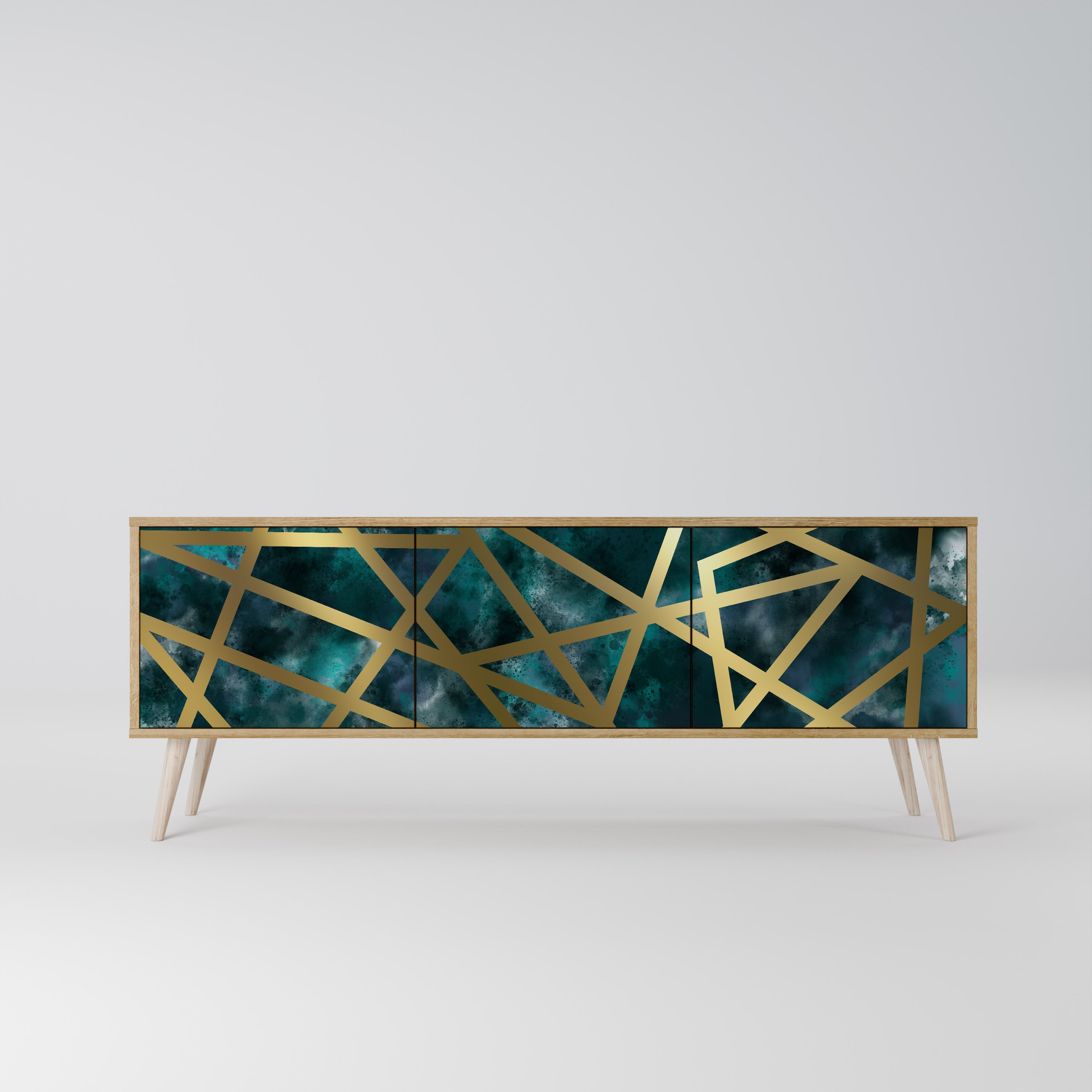 THE LABYRINTH OF GOLD 3-Door TV Cabinet