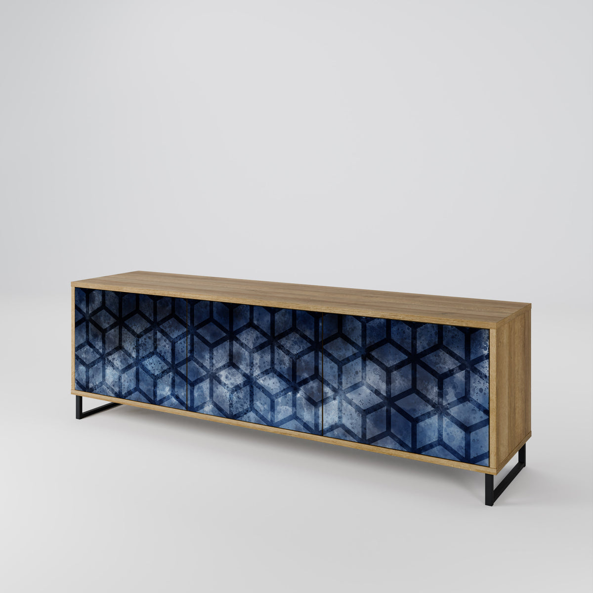 CUBIC MIST Móvel de TV de 3 Portas